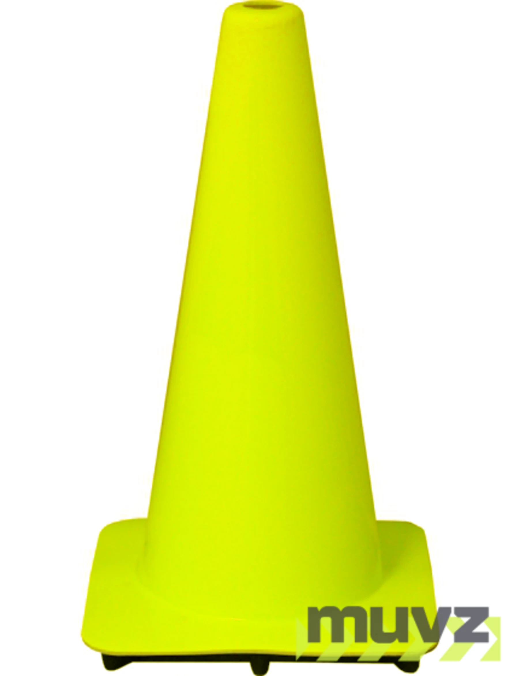 Lime 18\" Flow Molded Traffic Cone