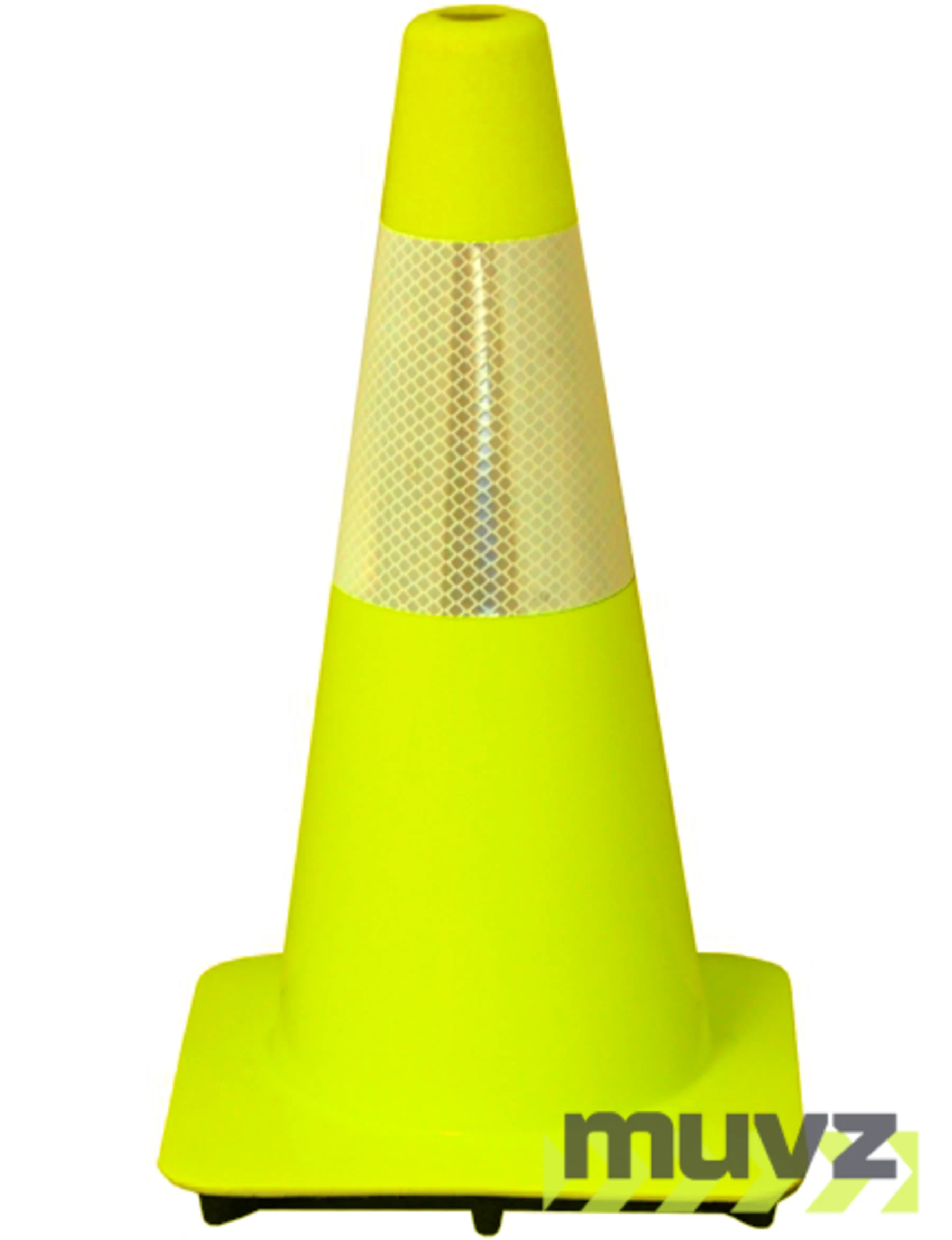 Lime 18\" Cone with 6\" Reflective Collar