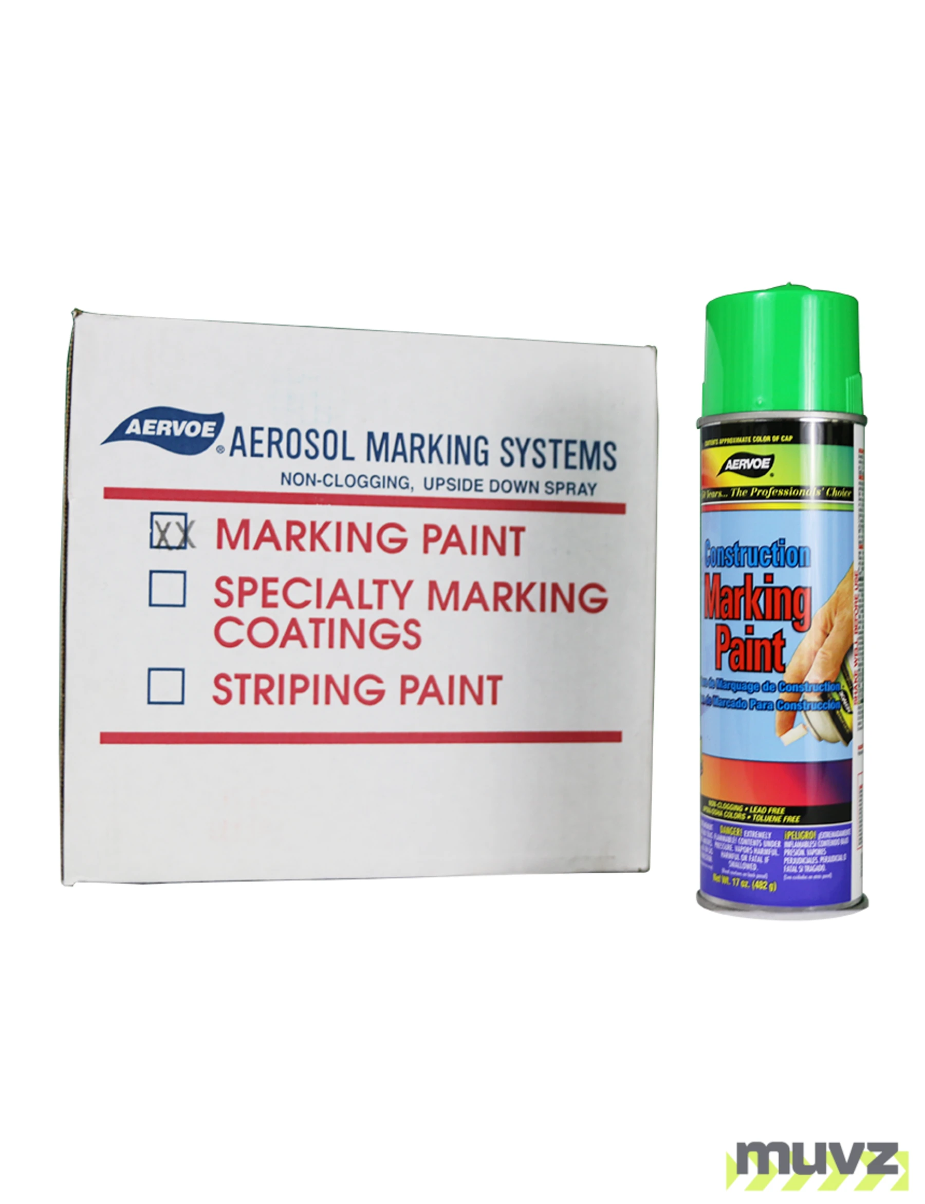 Green Construction Marking Paint (Case of 12)