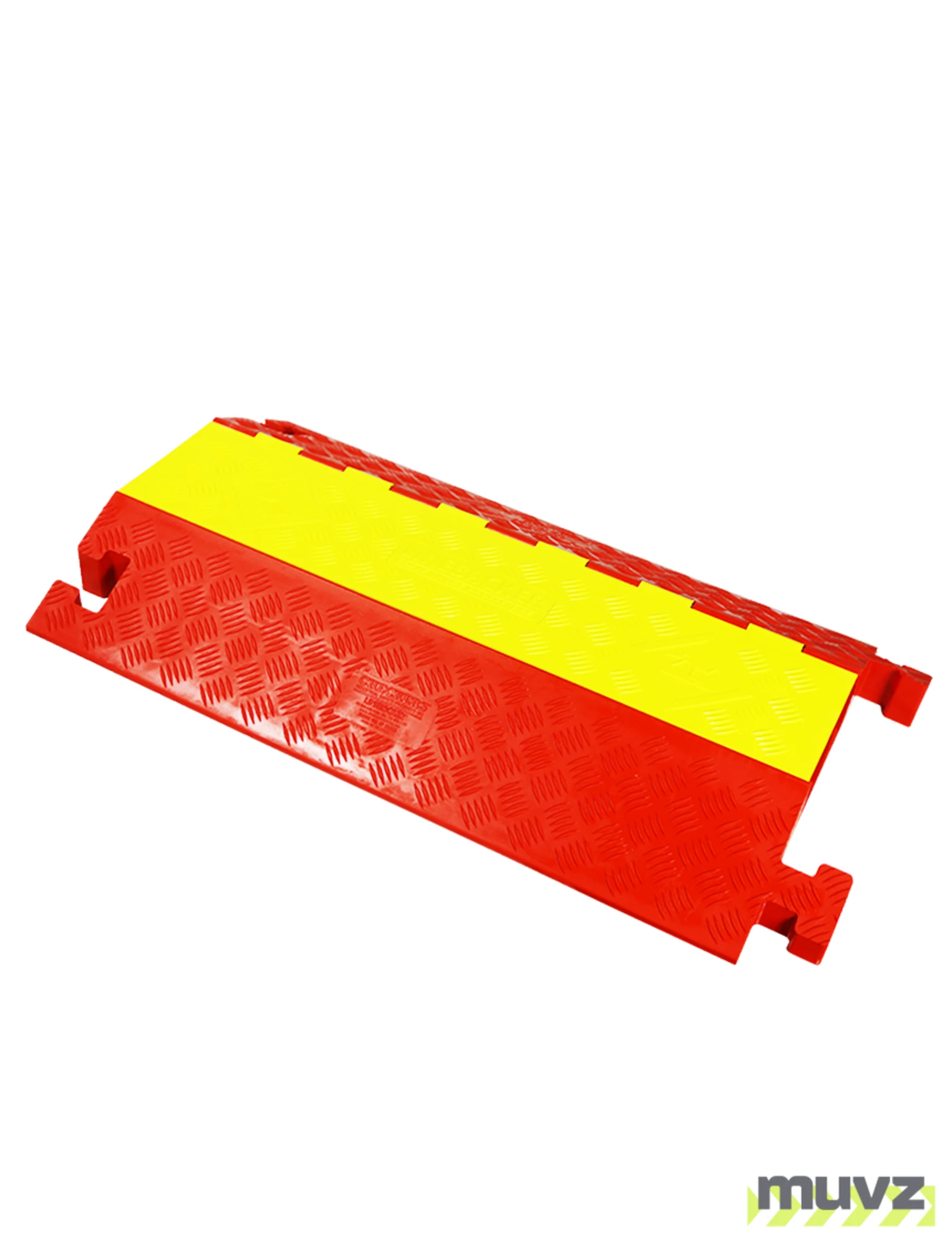 Linebacker® 36\" Orange \u0026 Yellow Heavy-Duty, Two (2) Channel Cable Protector (up to 3.25\" OD Cables)