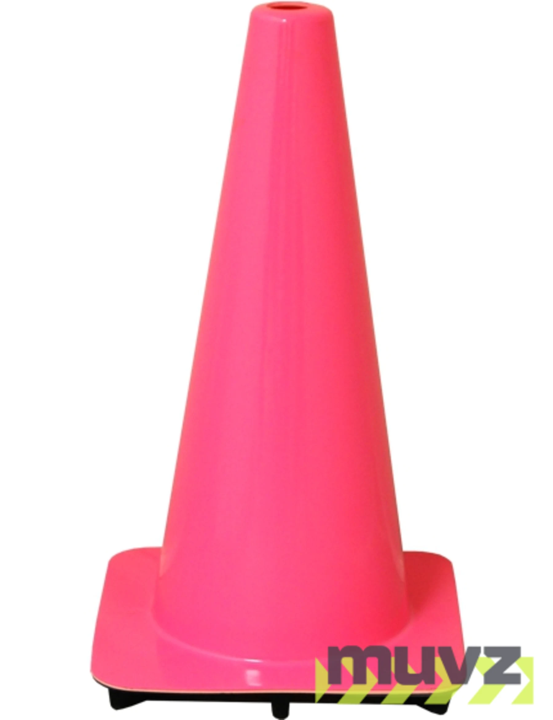 Pink 18\" Flow Molded Traffic Cone
