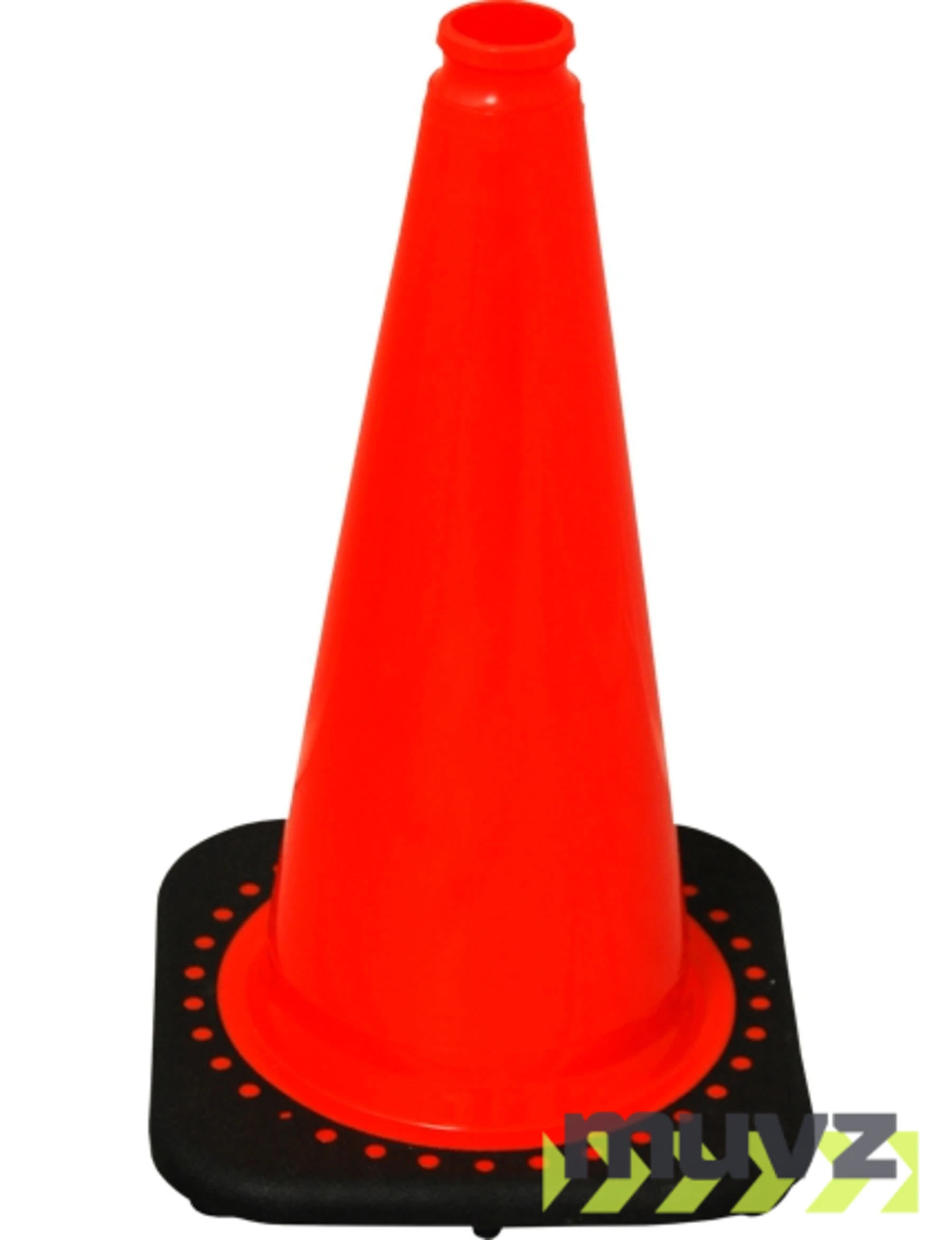 Orange 18\" Black Base Cone