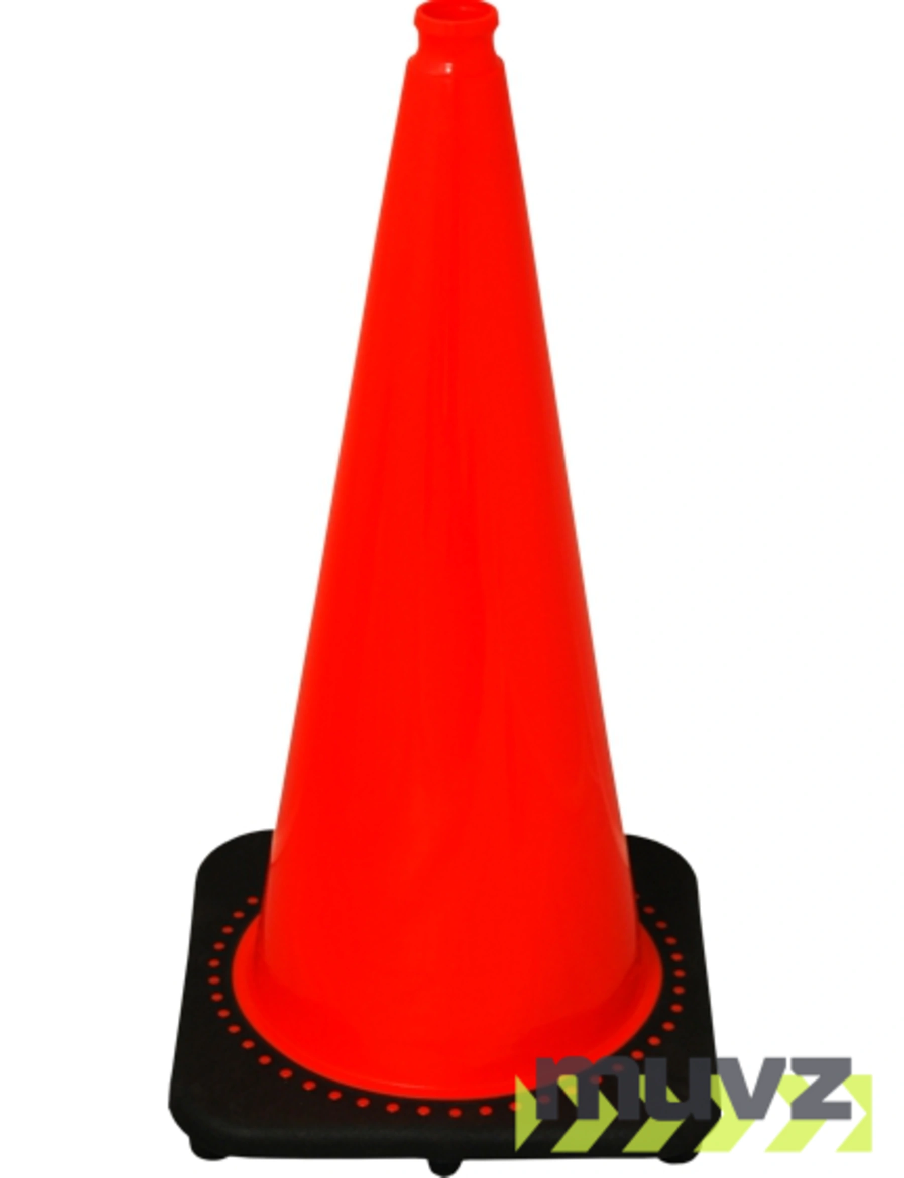 Orange 28\" 10.0 Lb. Black Base Cone