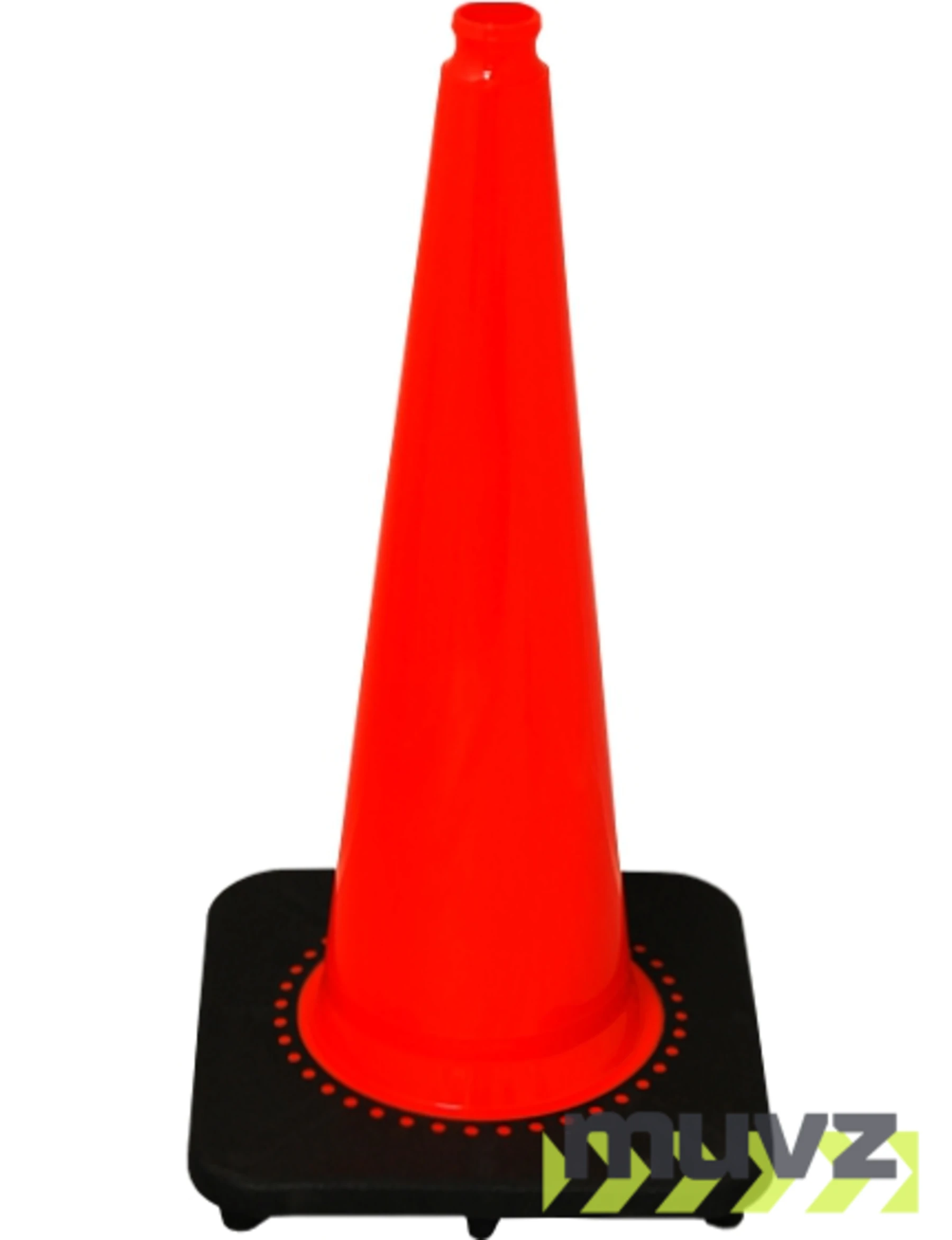 \u0027Slim Line\u0027 Orange 28\" 7.0 Lb. Black Base Cone