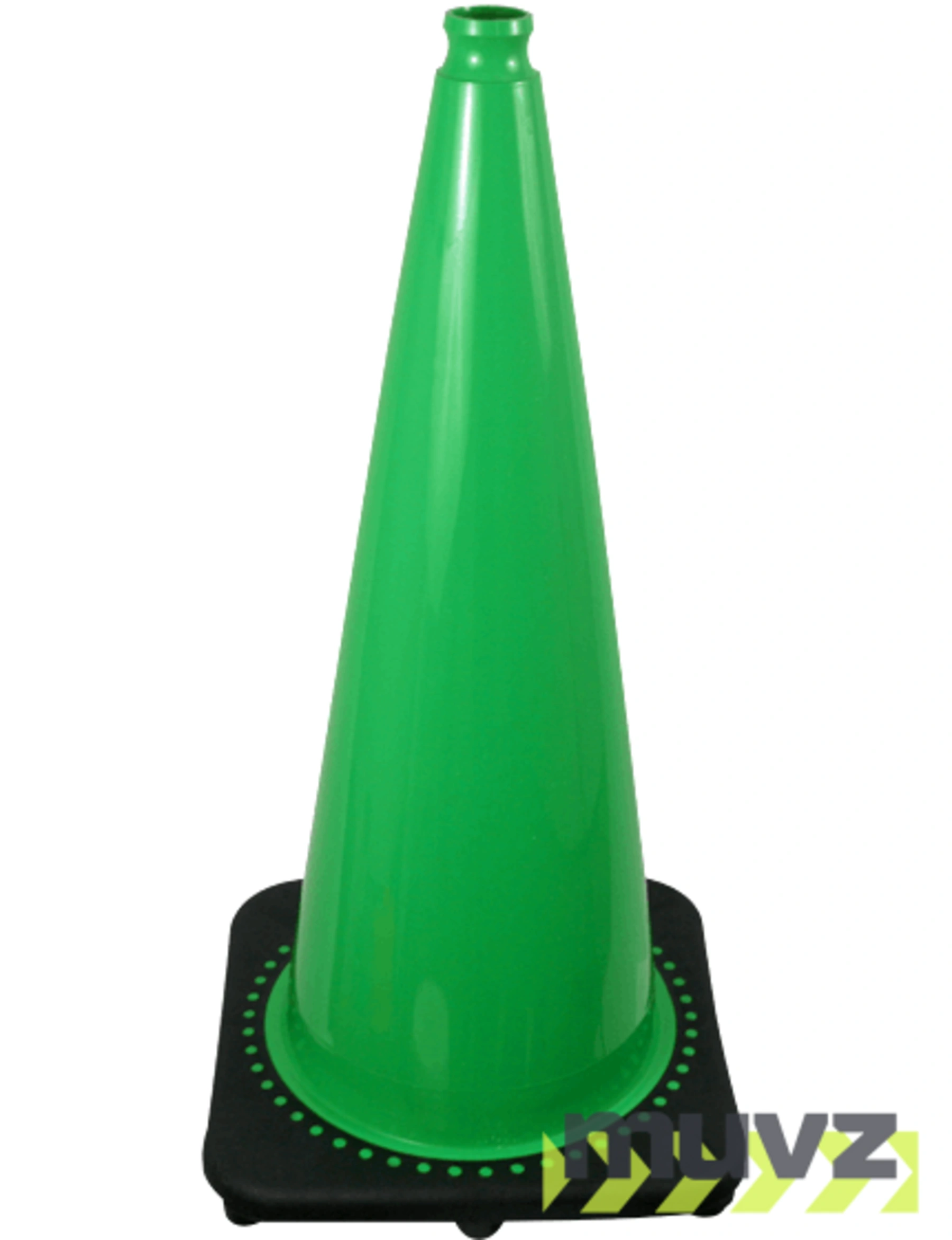 28\" Green 7.0 lb. Traffic Cone