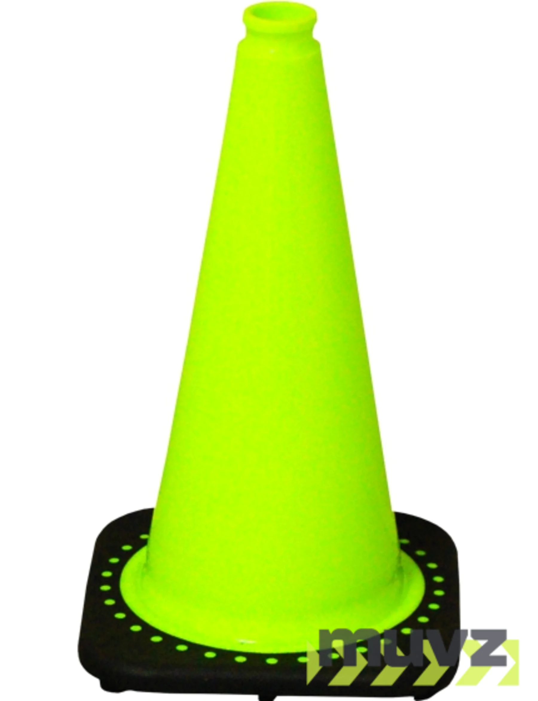 Lime 18\" Black Base Cone