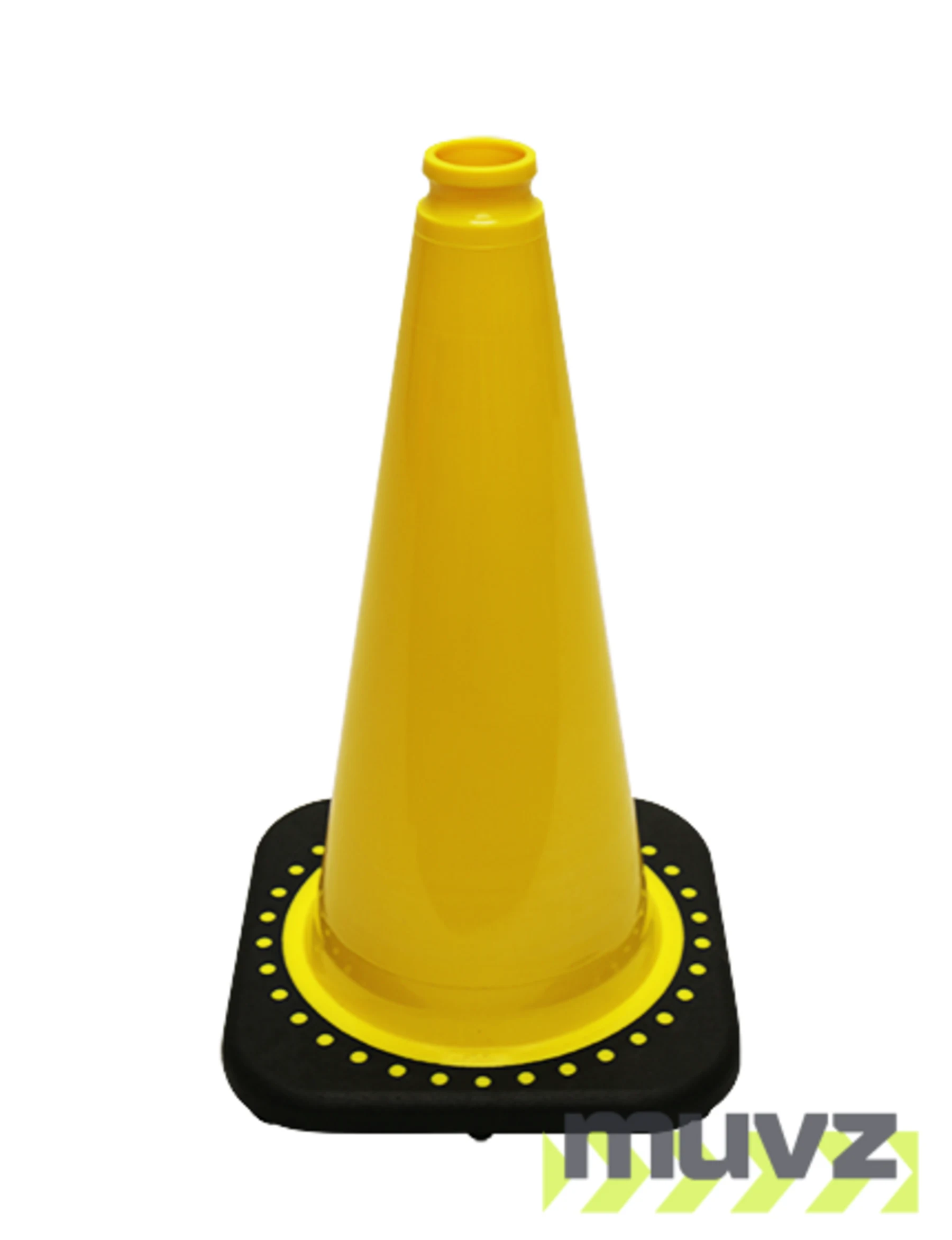 Yellow 18\" Black Base Cone