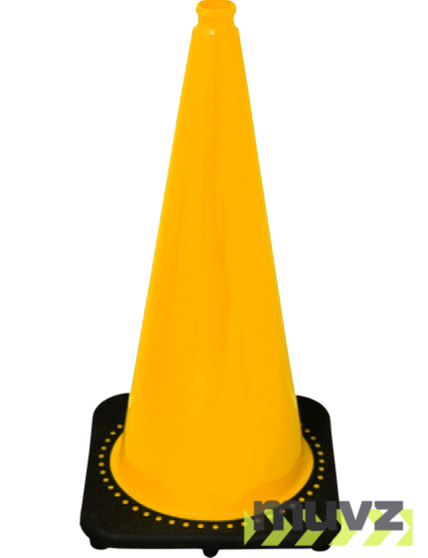 Yellow 28\" 7.0 Lb. Black Base Cone