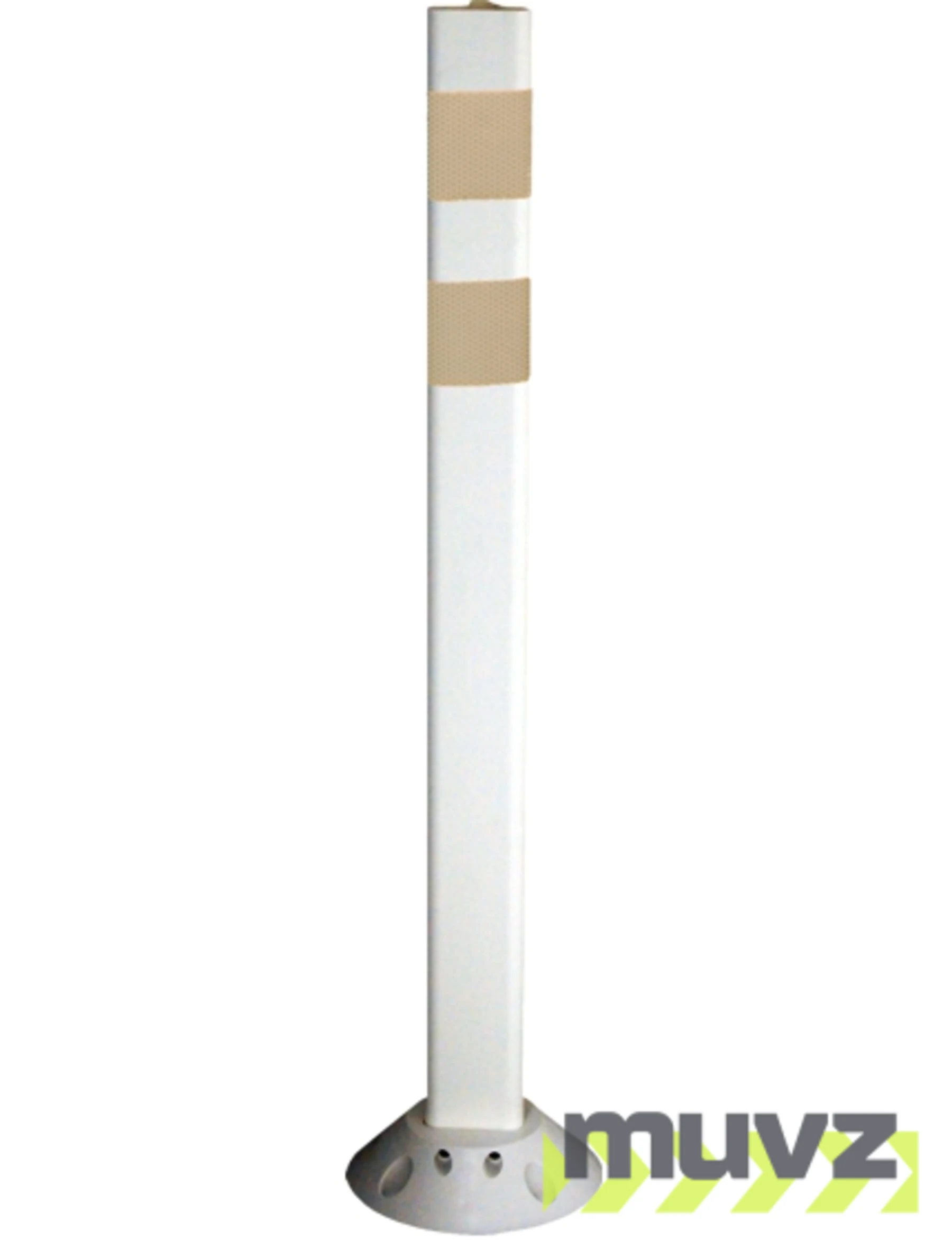 White Pexco Premium Poly-Urethane Delineator Post