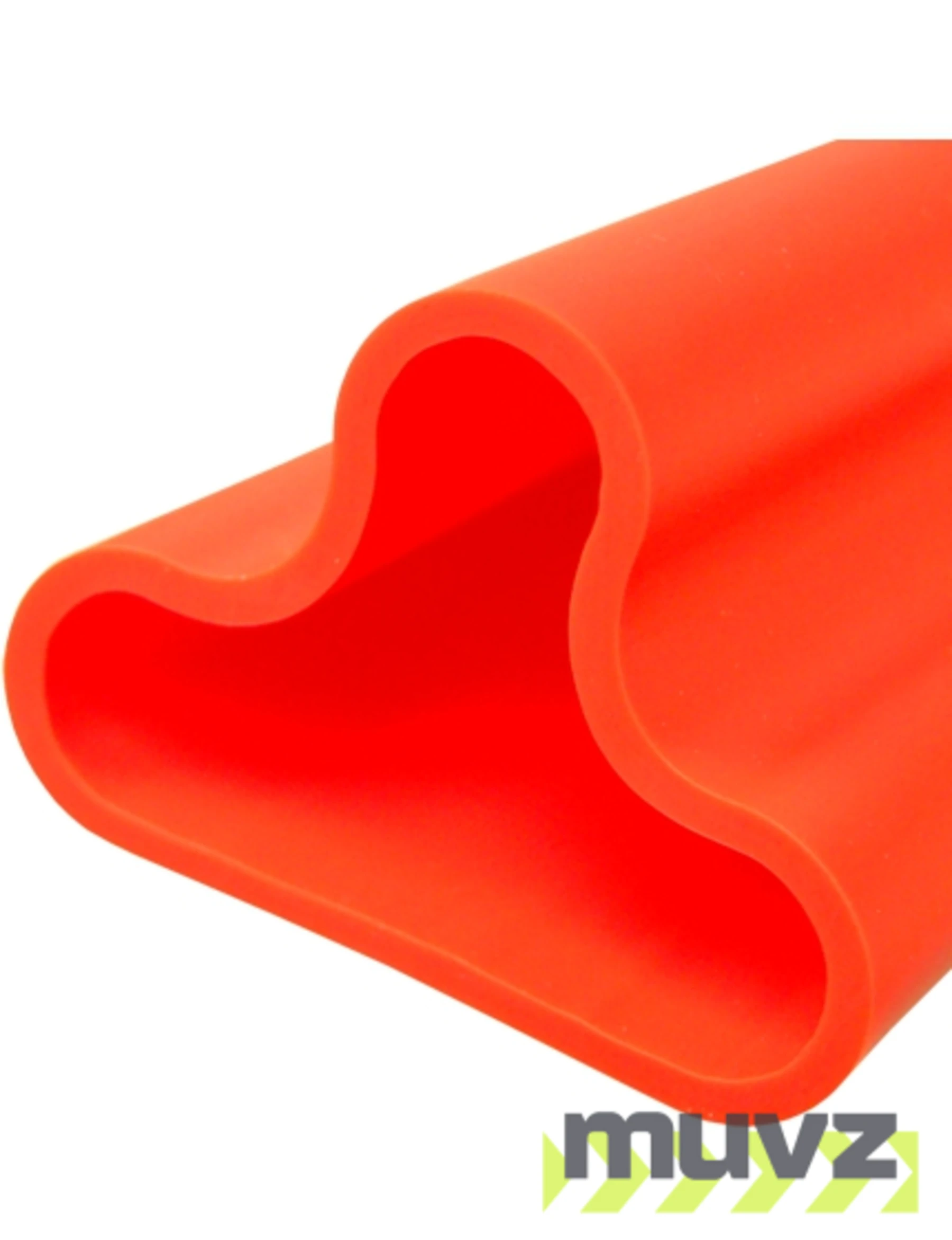 42\" Orange Clover-Leaf Urethane Delineator Post, Surface Mount Base with Two (2) Bundy Adhesive Pads