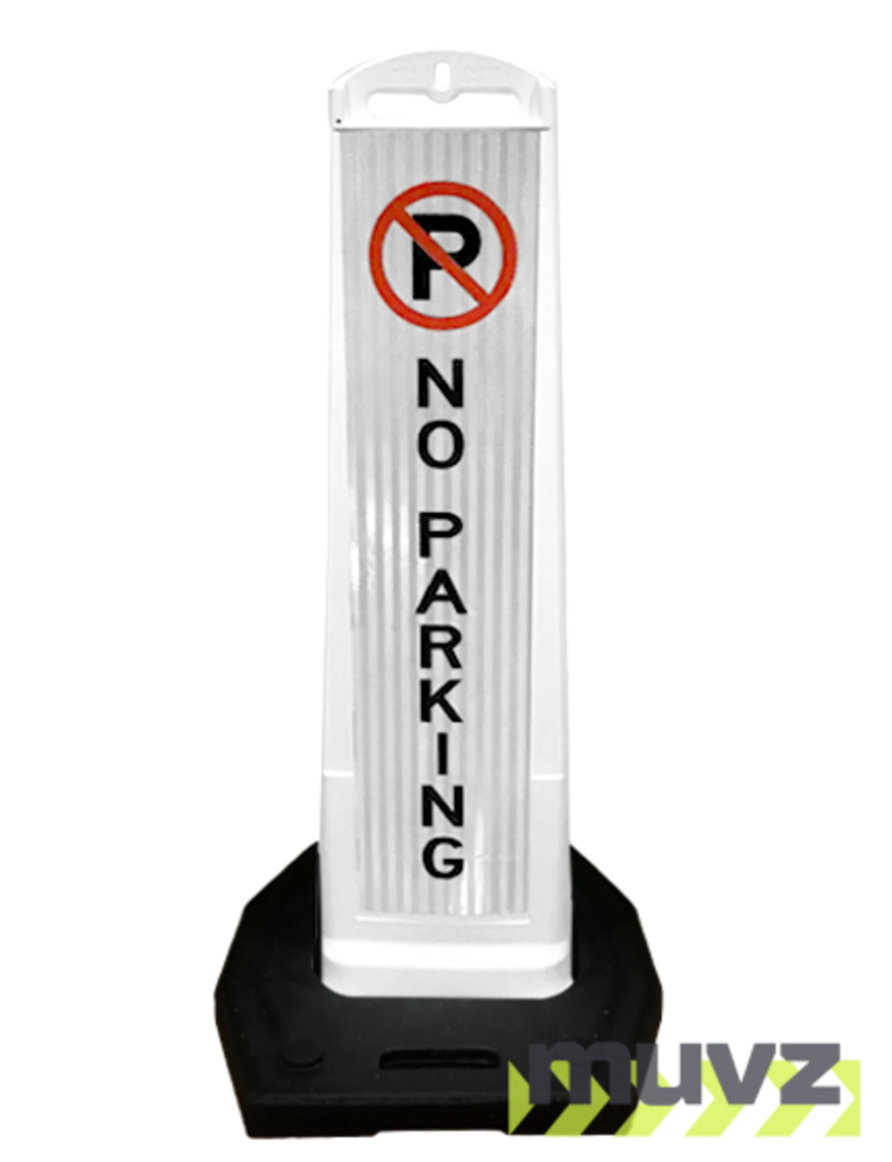 Stackable \u0027Premier Panel\u0027 barricade, \u0027No Parking\u0027 with Double Sided HI Sheeting \u0026 20 lb Base