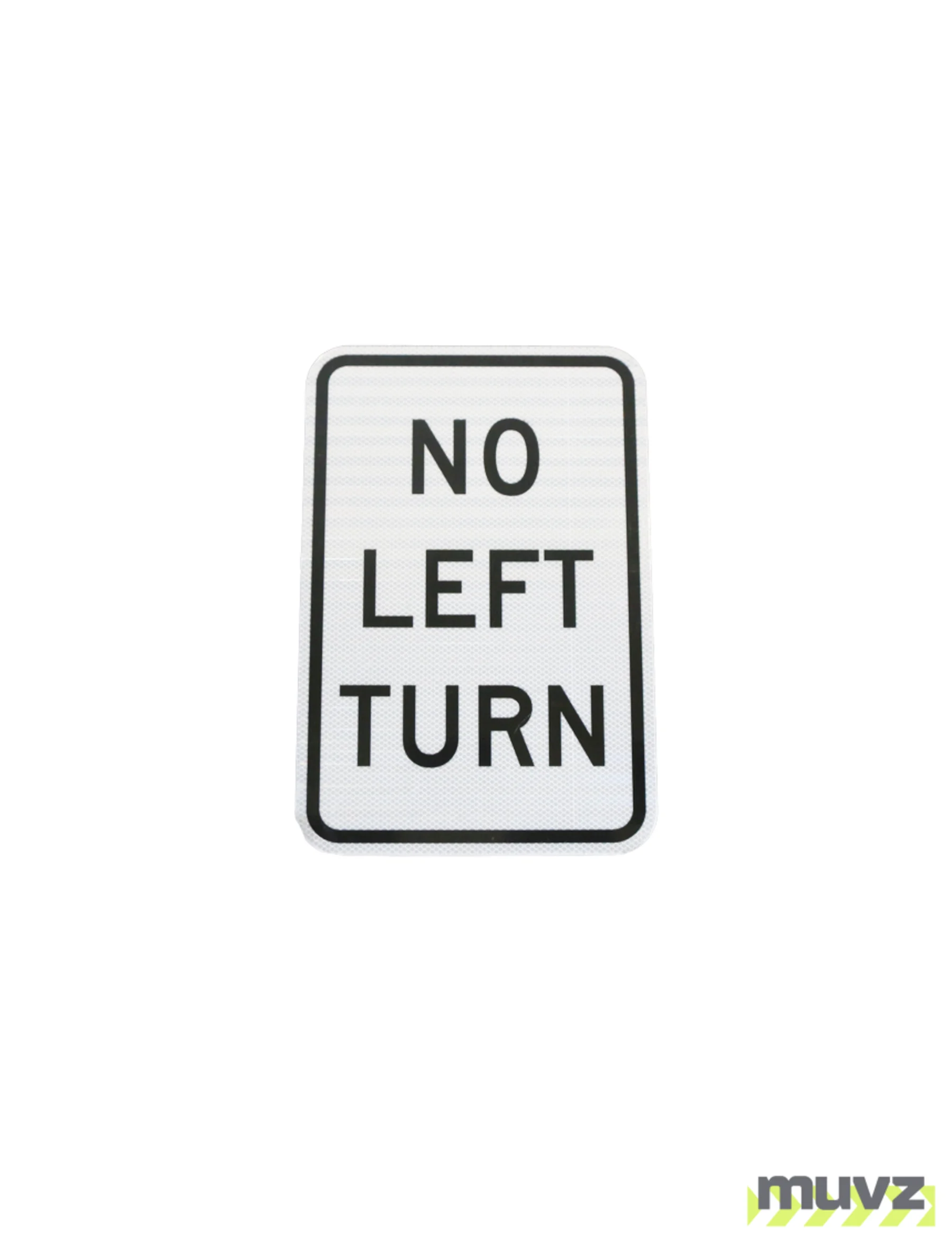 No Left Turn Signs
