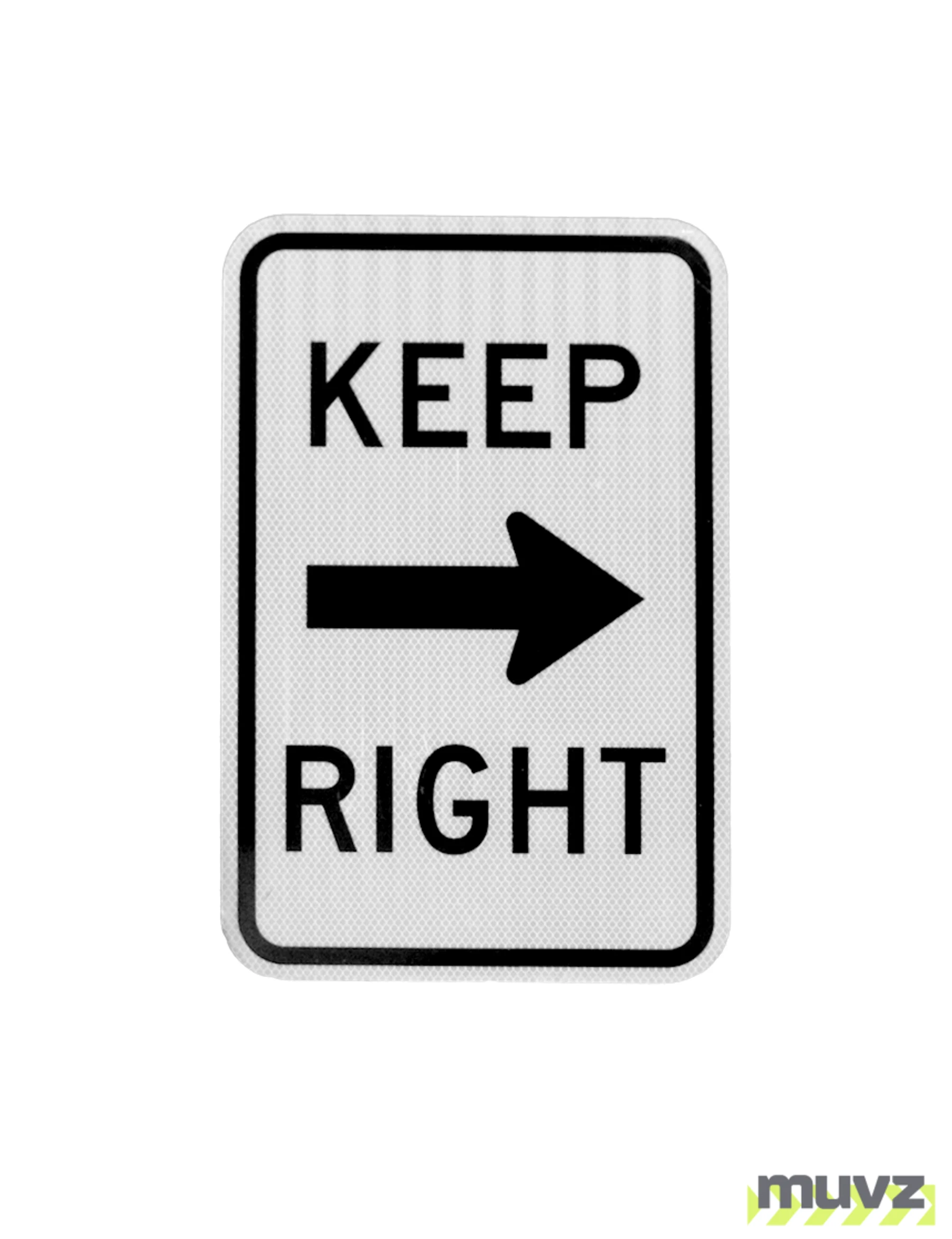 Keep Right Signs