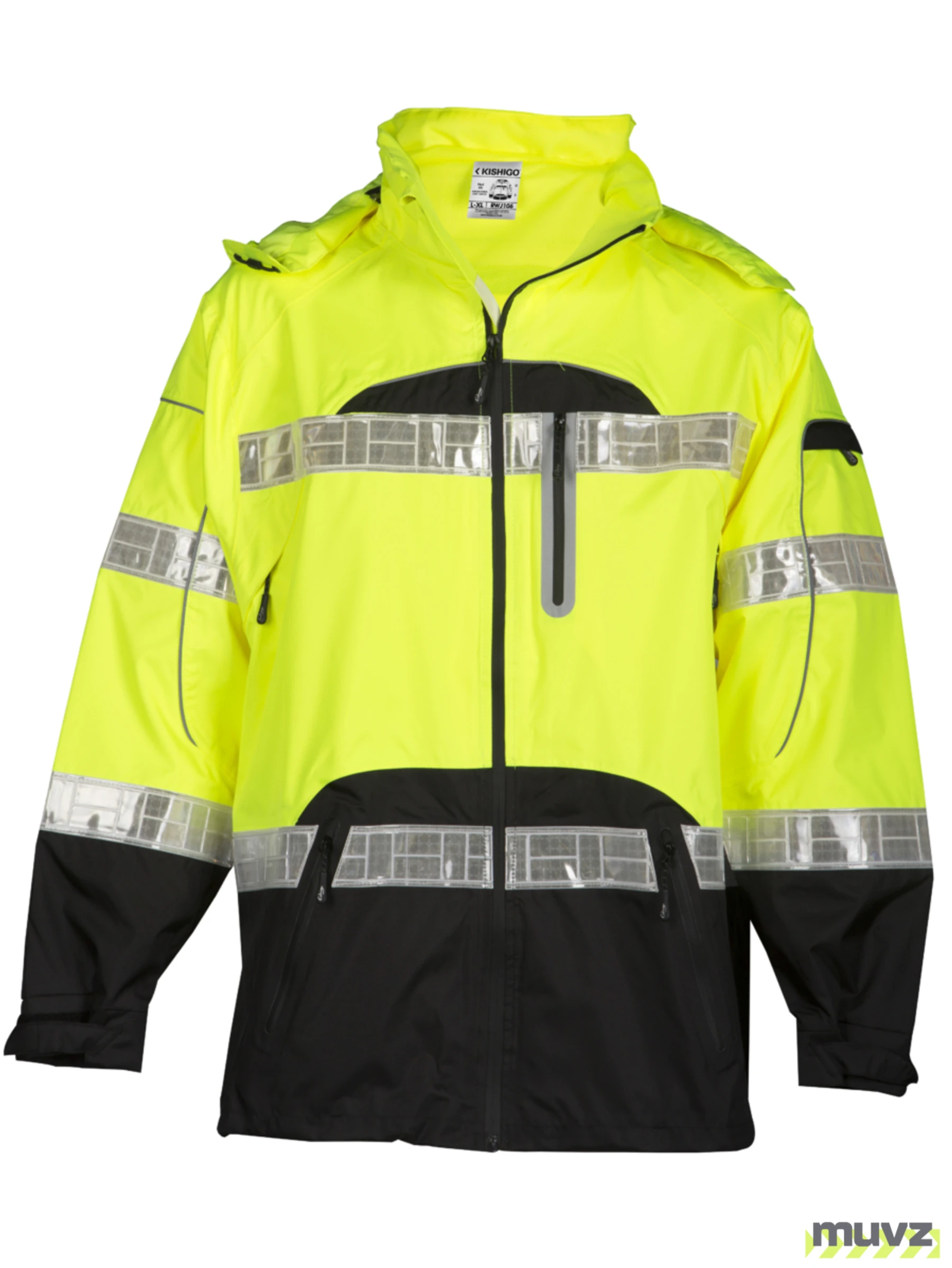 Lime, Premium Black Series, Class 3 Rainwear Jacket, 4XL-5XL