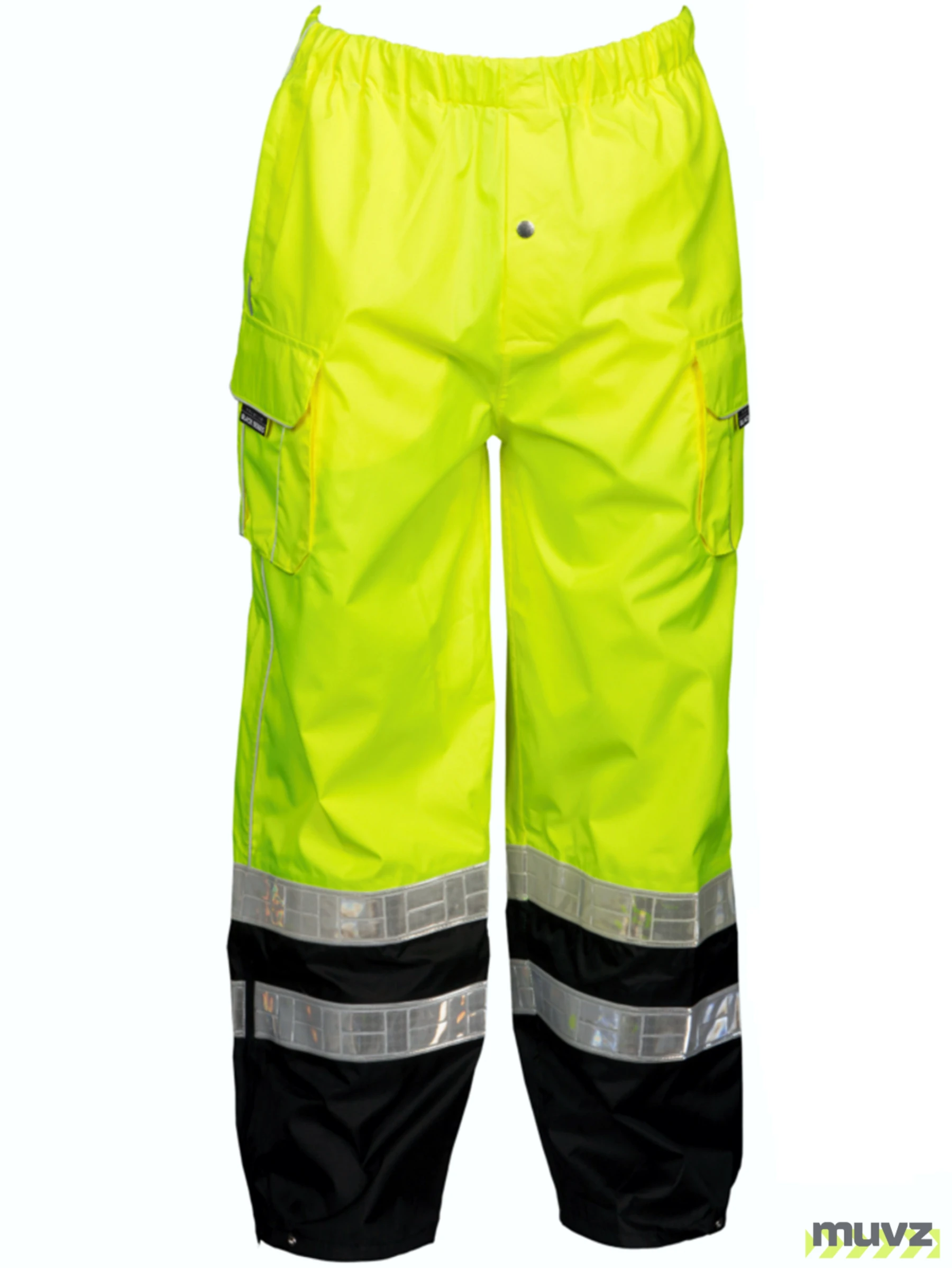 Lime, Premium Black Series, Class E Rainwear Pants, L-XL