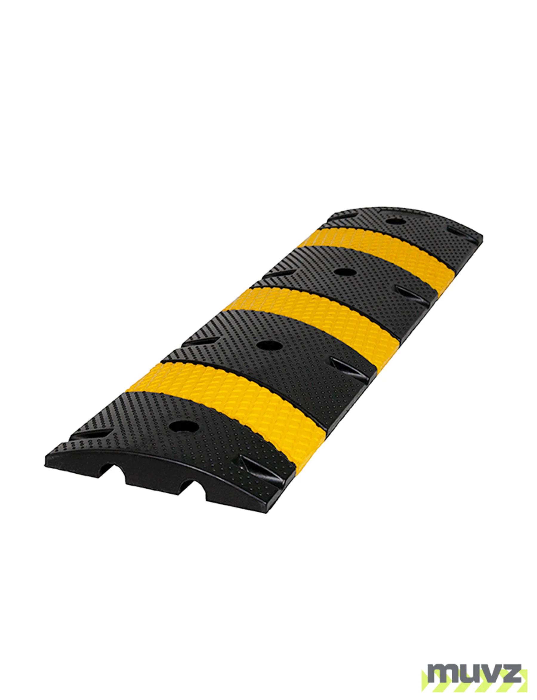4\u0027 Economy Rubber Speed Bump with Four (4) Lags \u0026 Anchors