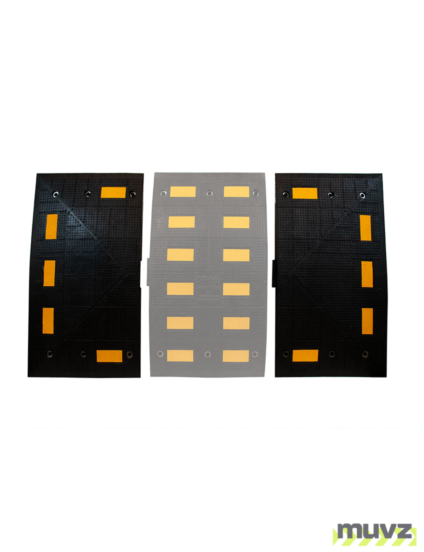 Rubber Speed Hump End Kit (two pieces)