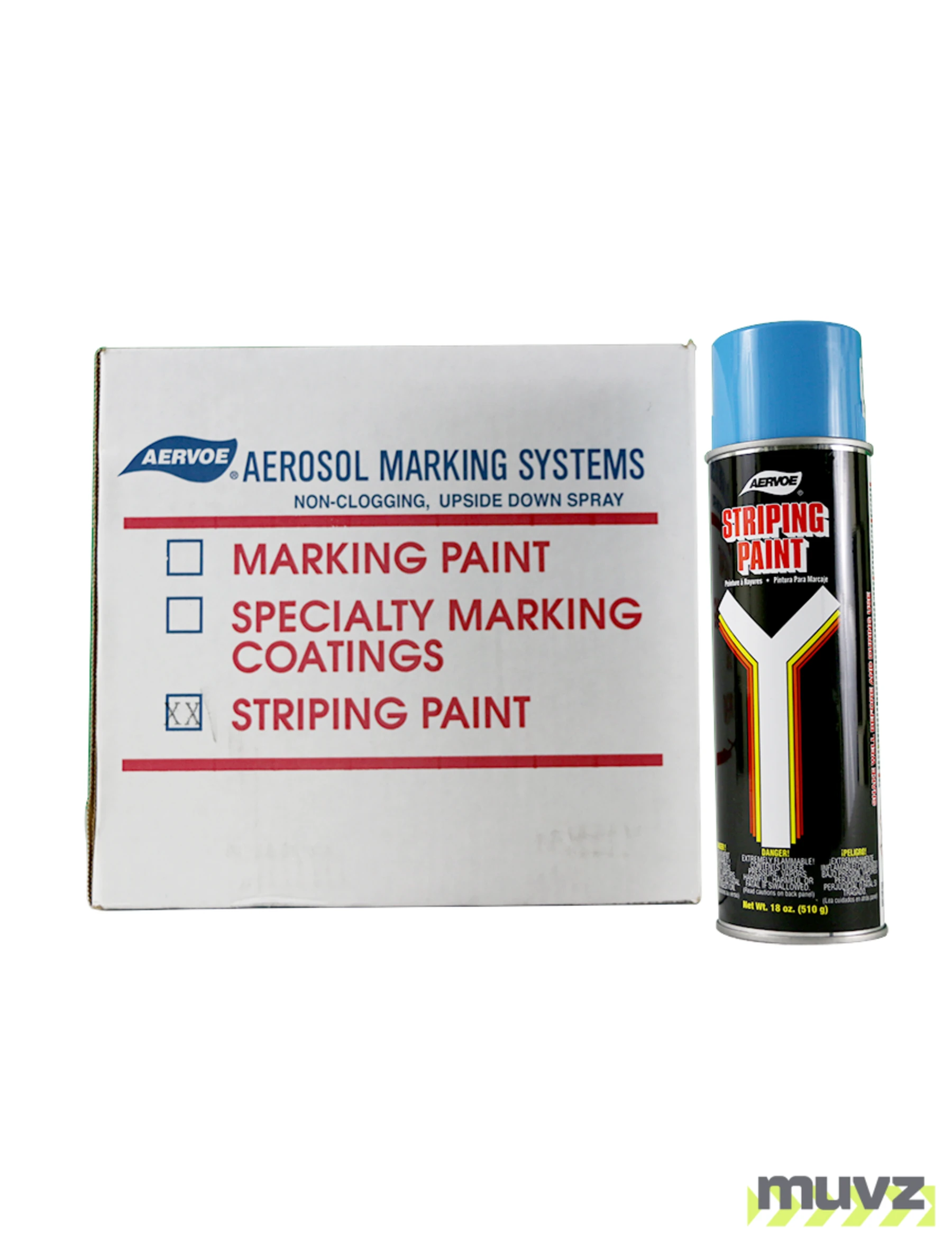 Blue Solvent Based, Striping Paint (Case of 12)