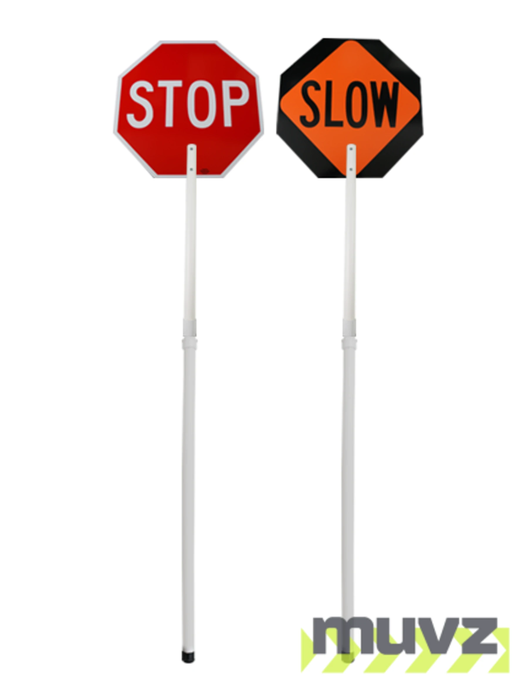 24\" Engineer Grade (EG) Aluminum Sign with Two Piece Plastic Staff