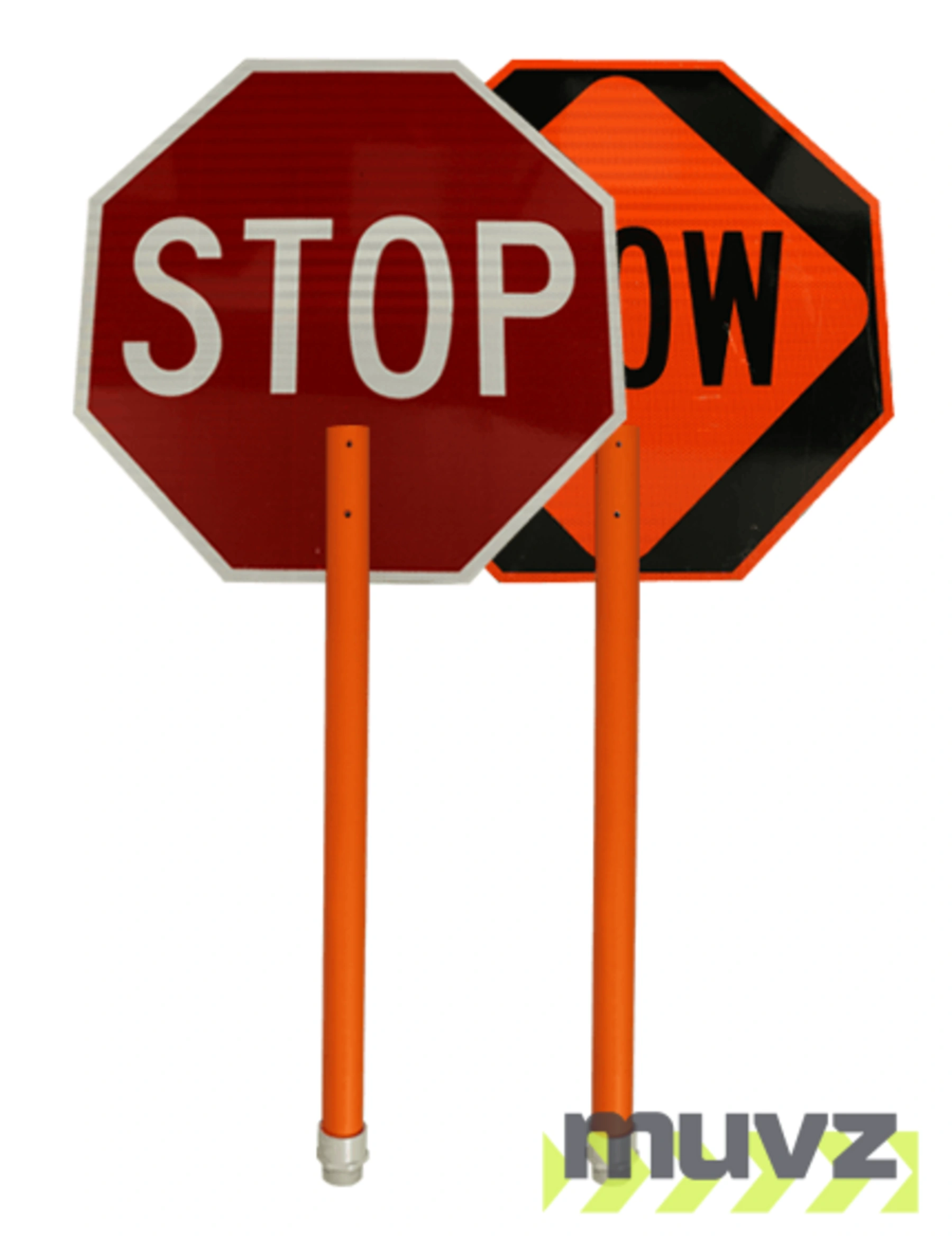 24\" High Intensity (HI) ABS Plastic \"Stop/Slow\" Paddle Sign