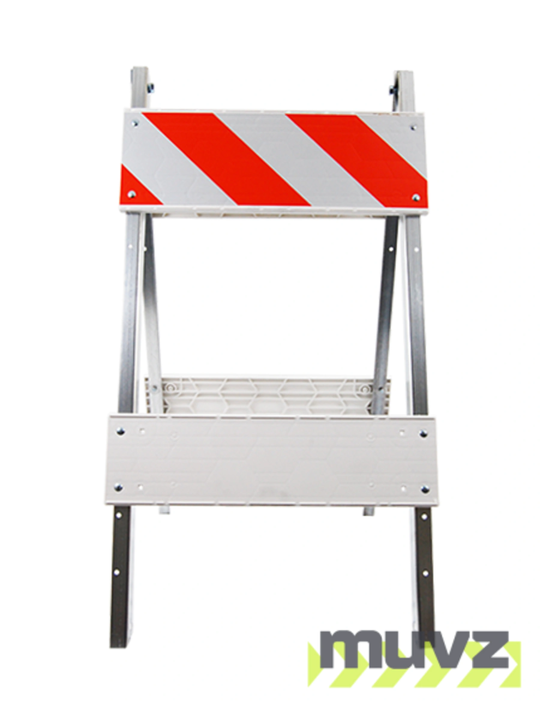 Economy+ Type I Barricade with Steel Legs, Plastic Panels \u0026 HI Reflective Sheeting