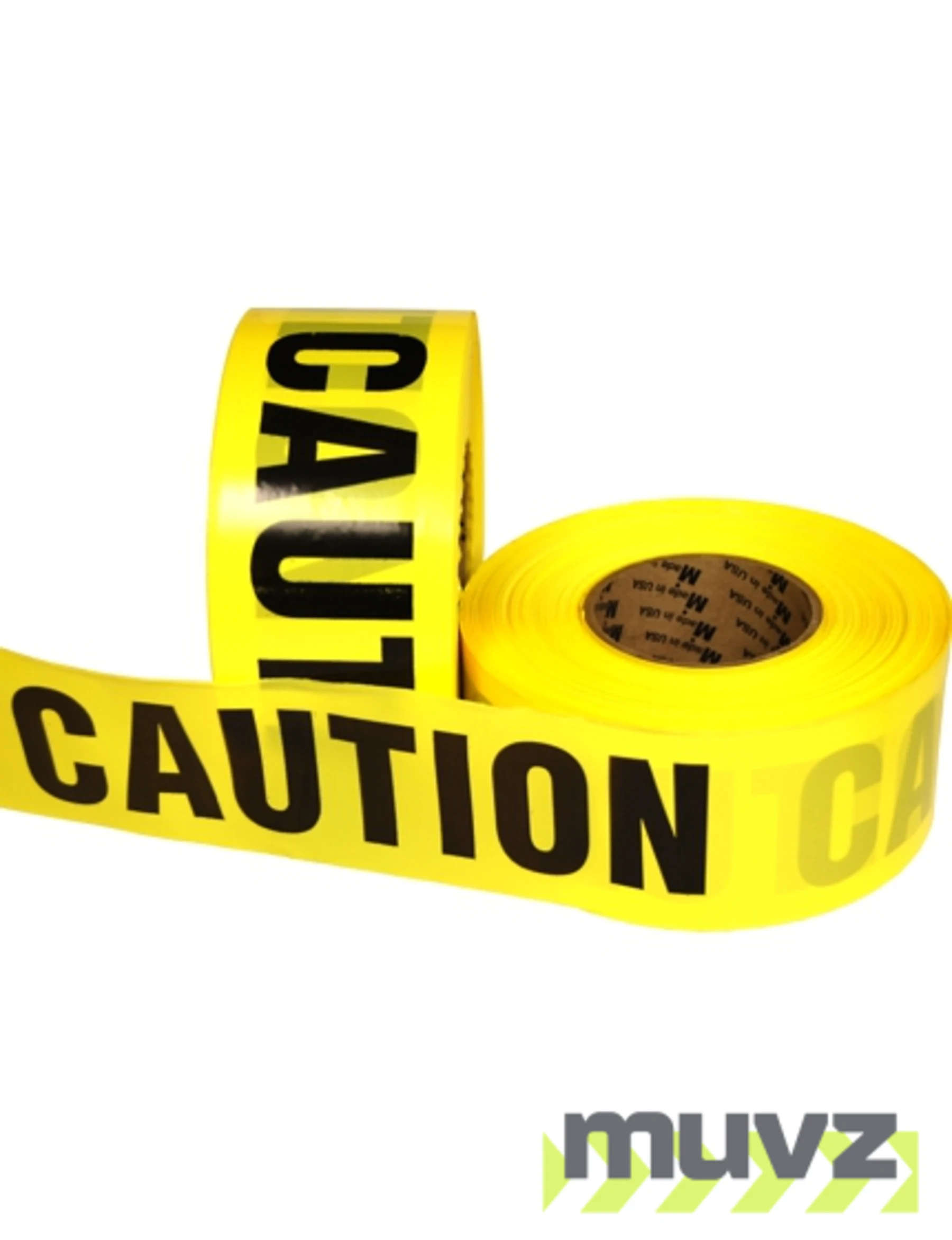 3\" x 1000\u0027 Yellow, Barrier Tape \"CAUTION CAUTION\"