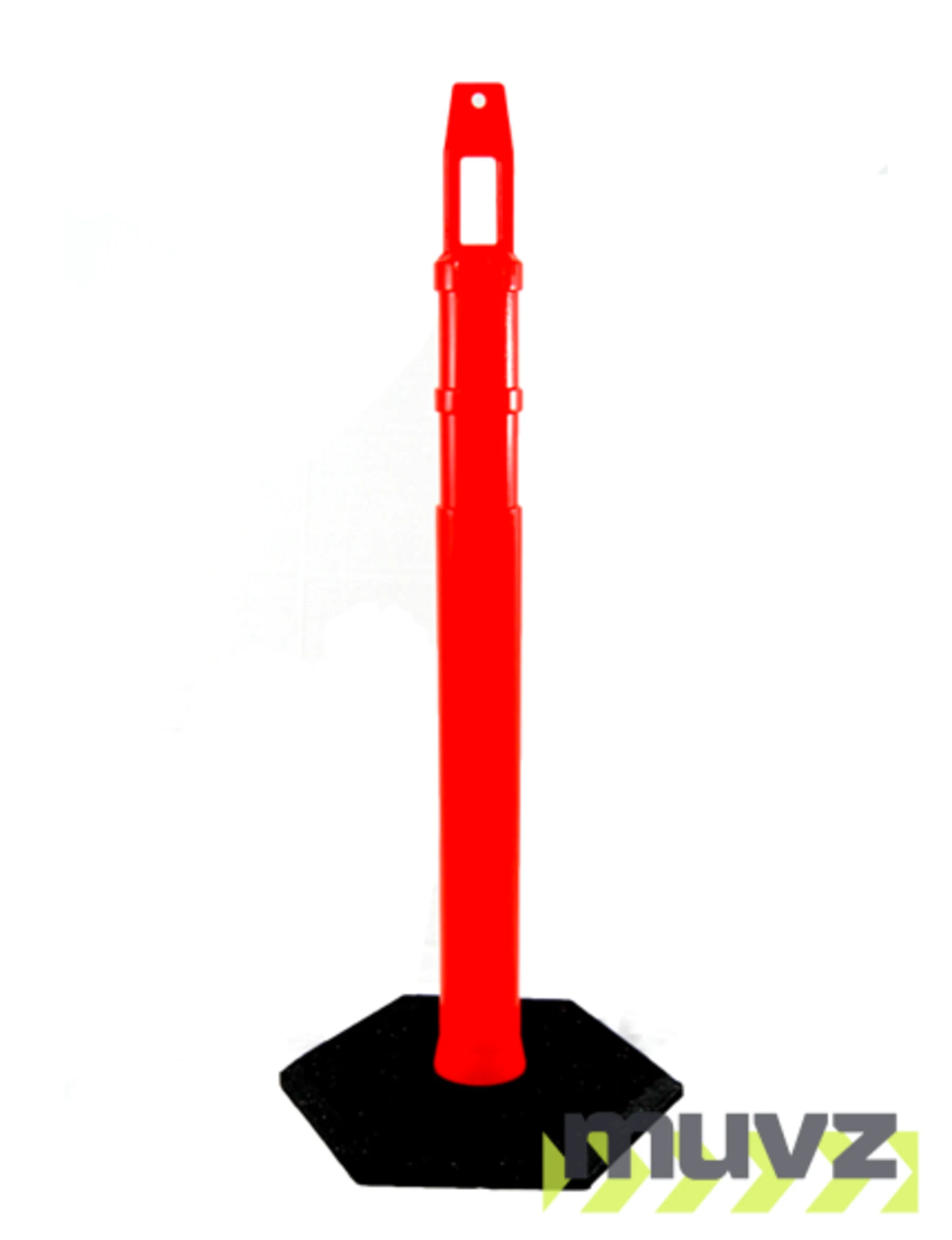 42\" \u0027Square Top\u0027 Delineator Tube with 18 Lb. Base