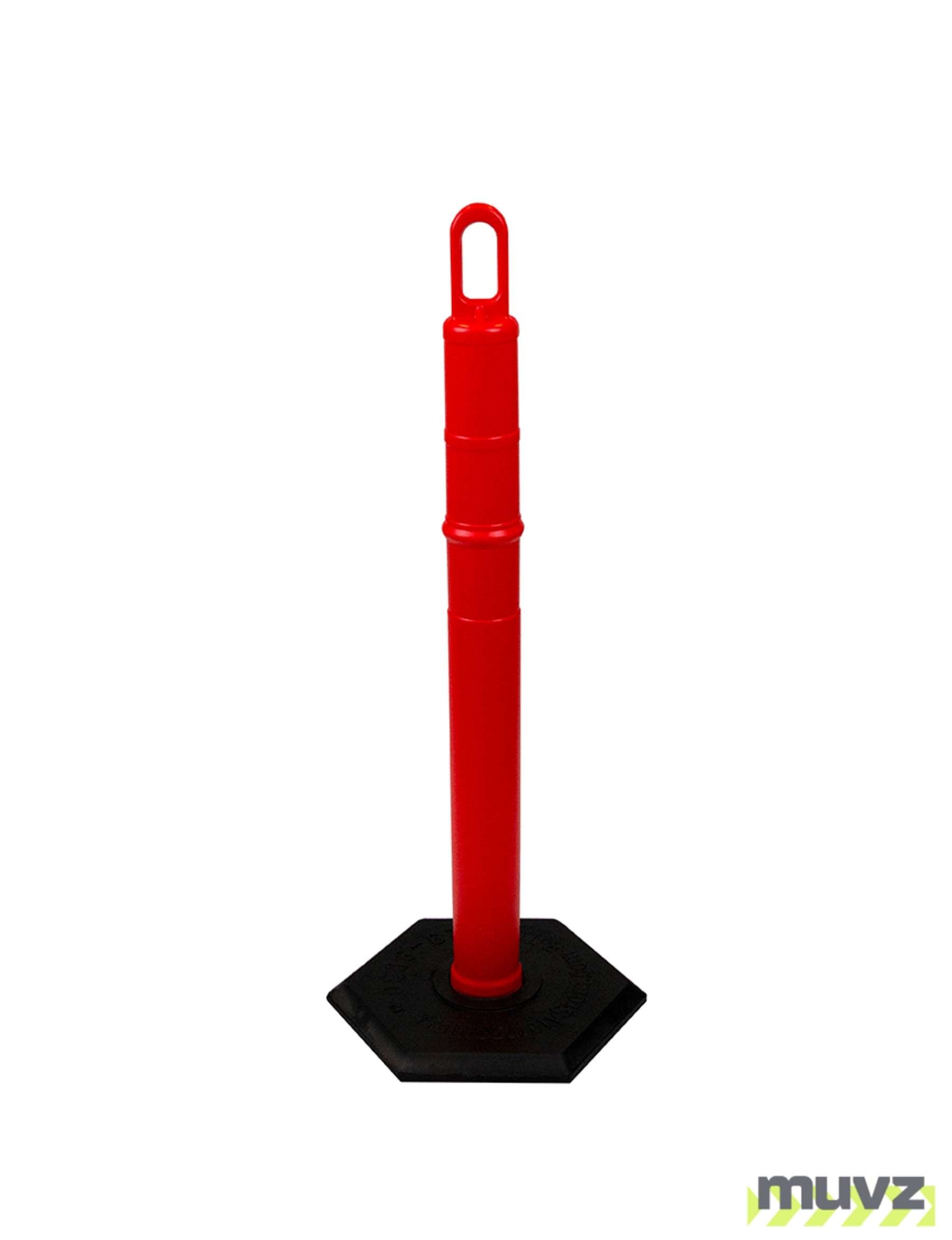 42\" ORANGE Looper Tube with 8 Lb. Base
