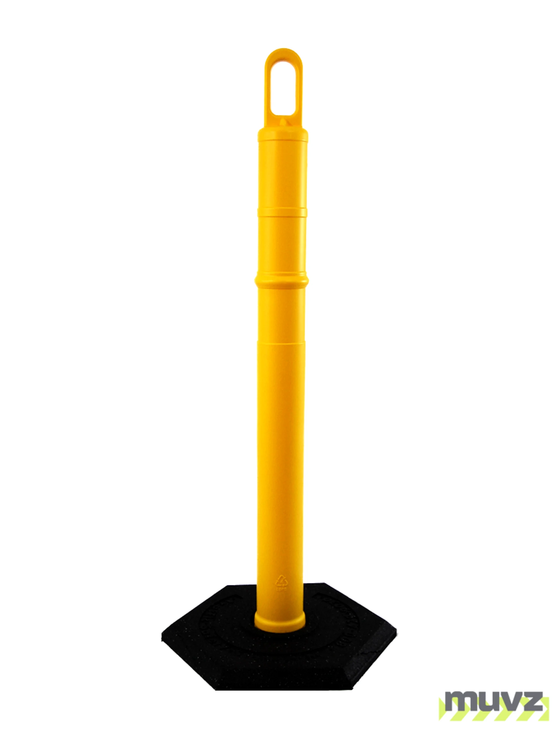 42\" YELLOW Looper Tube with 18 Lb. Base
