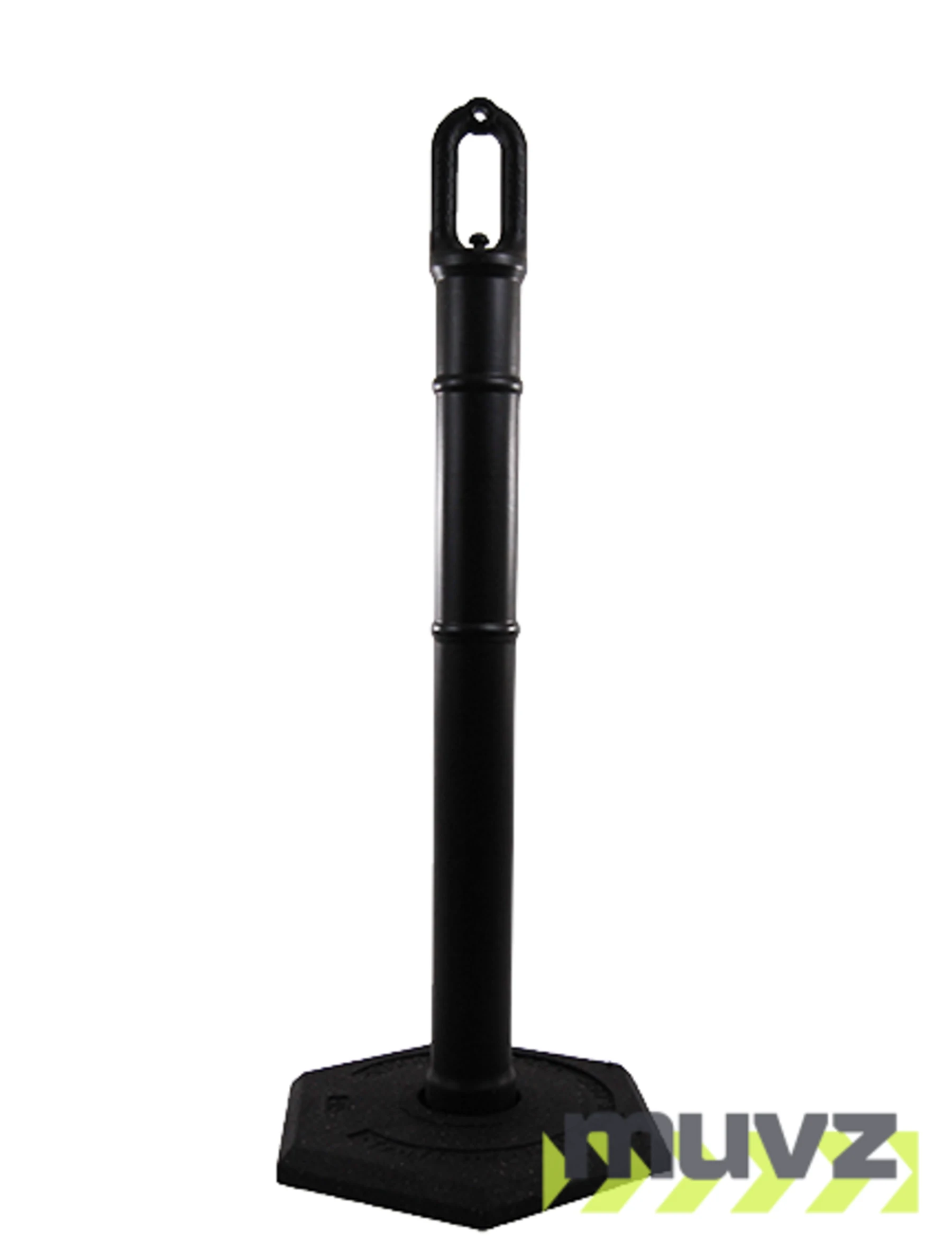 42\" BLACK Ringtop Tube with 8 Lb. Base