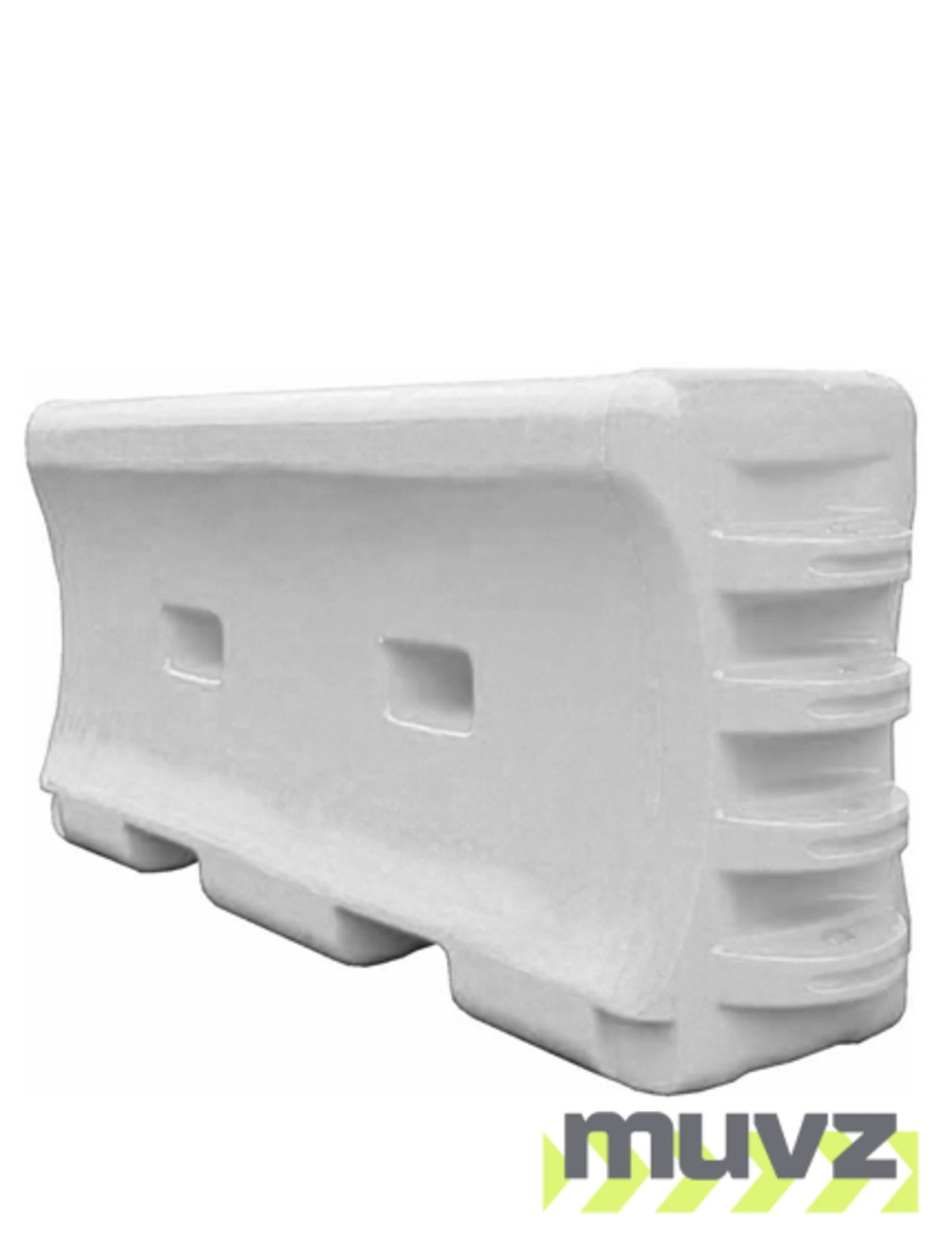72\"L x 32\"H x 18\"W WHITE TrafFix Water-Wall Water-Filled Barrier