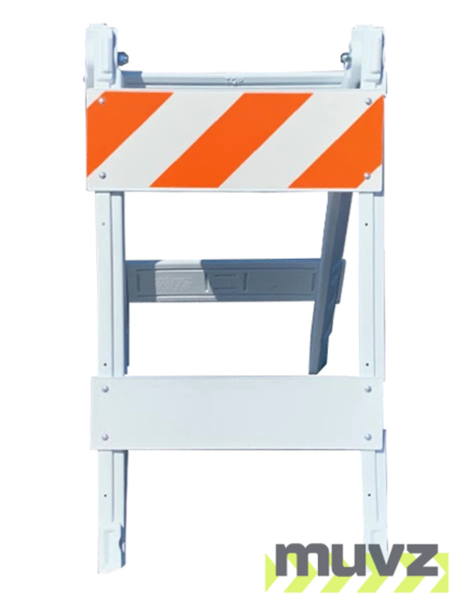 45\" H x 24\" W  Folding Plastic Type I Barricade w/Engineer Grade (EG) Reflective Sheeting