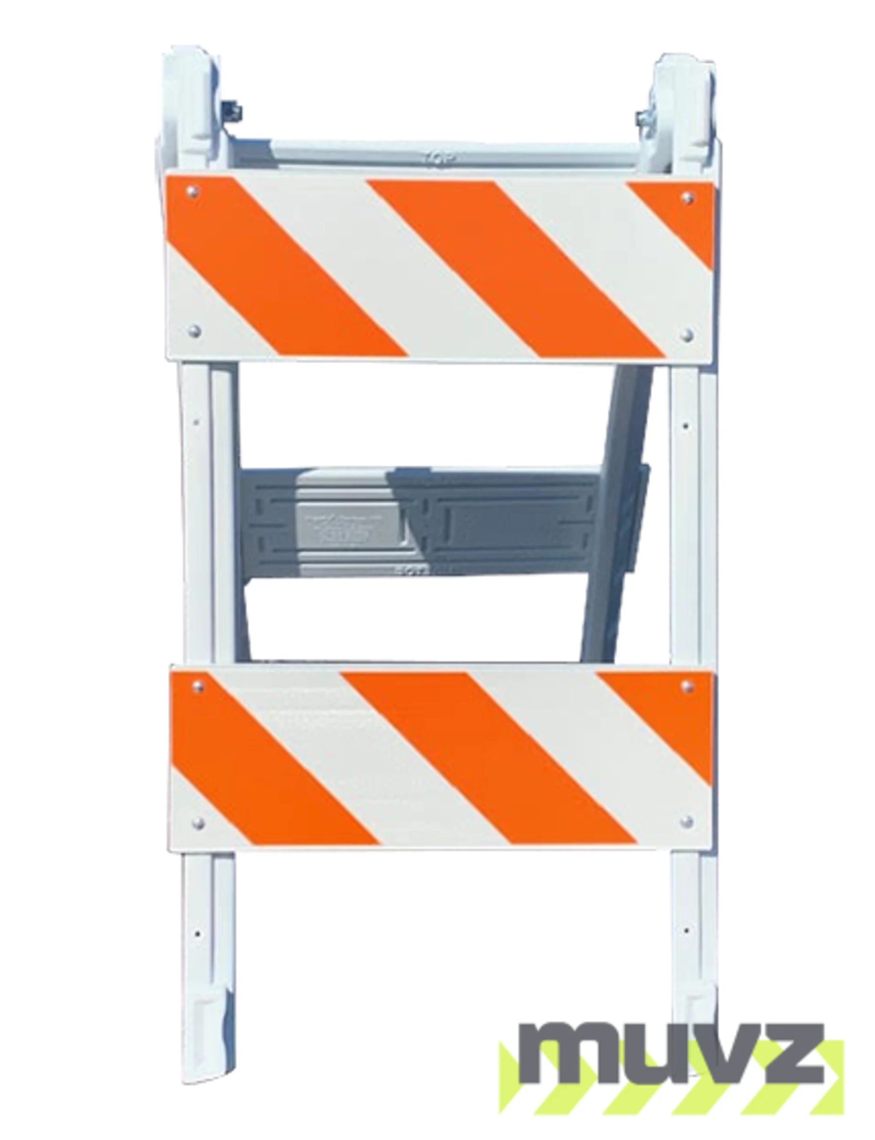 45\" H x 24\" W Folding Plastic Type II Barricade w/Engineer Grade (EG) Reflective Sheeting