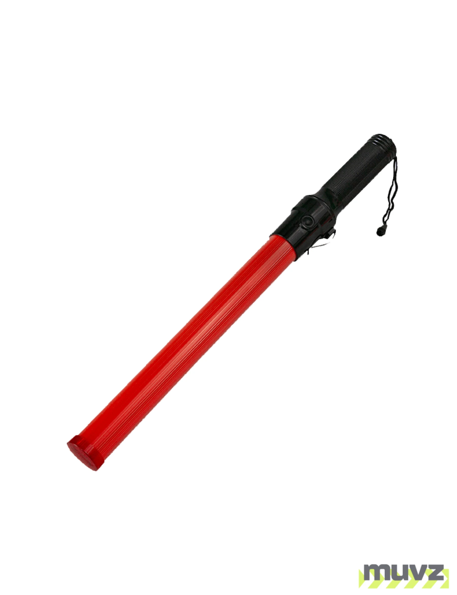 21\" Red Traffic Safety Baton With Hi Vis LED Lights