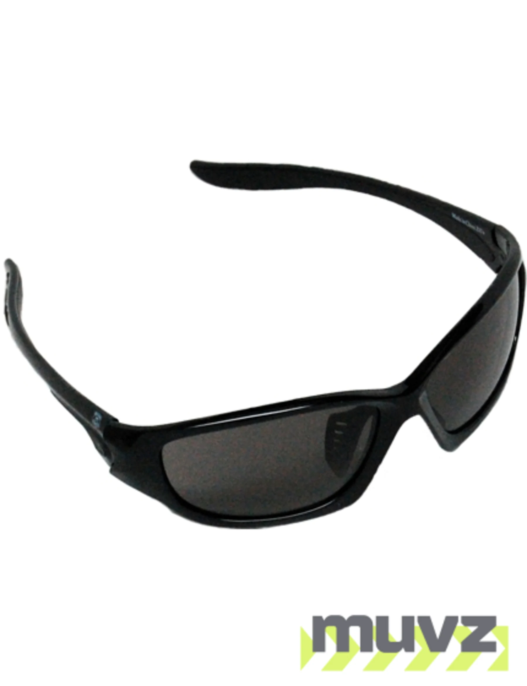 Z87+ Safety Sunglasses (full frame contemporary, gloss-black frame, gray anti-fog lens)