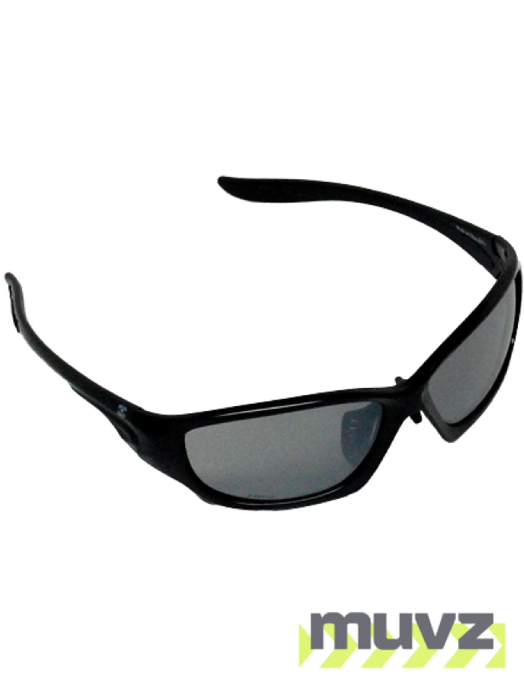 Z87+ Safety Sunglasses (full frame contemporary, gloss-black frame, silver mirror anti-fog lens)