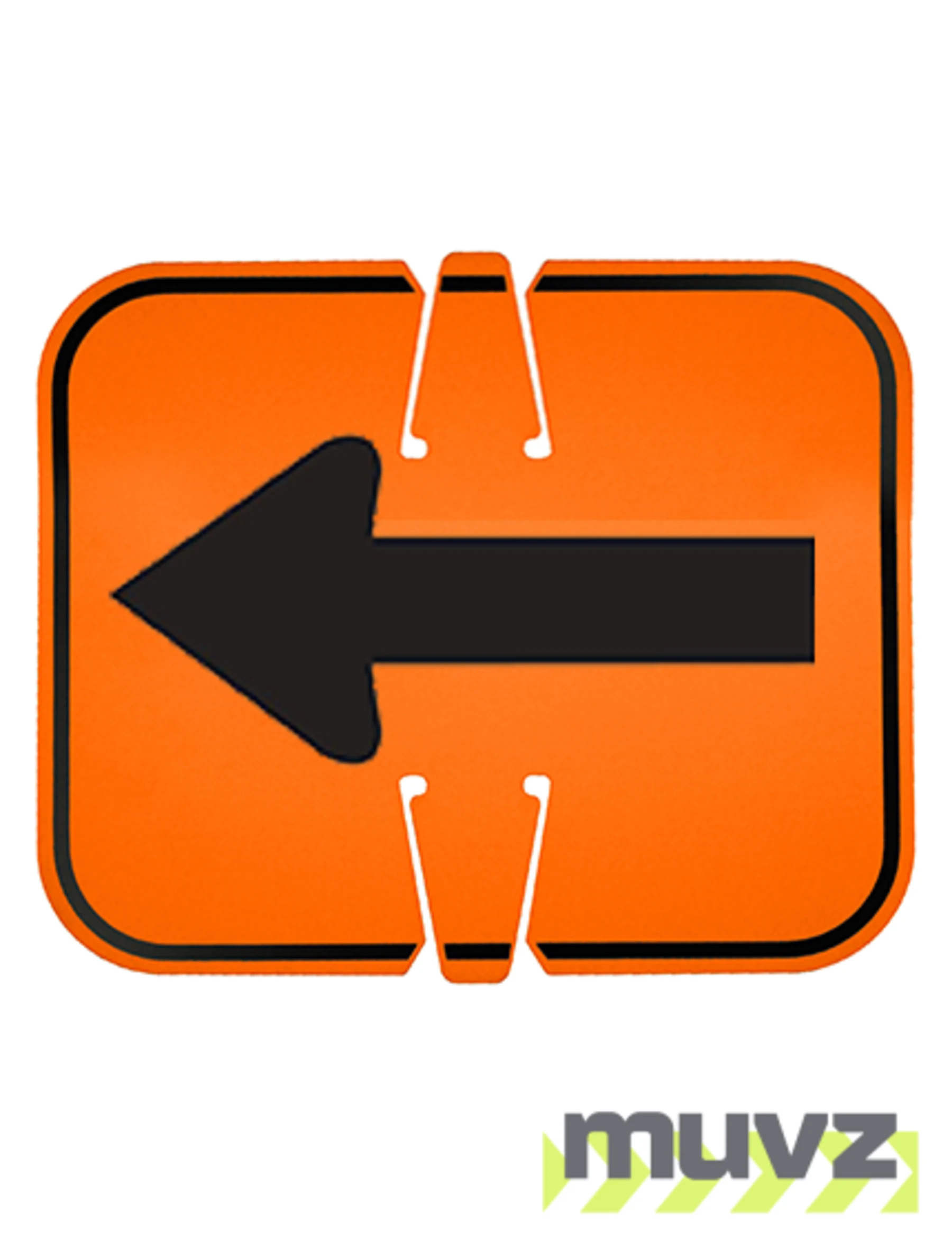 Horizontal, Reflective, Clip-On-Sign