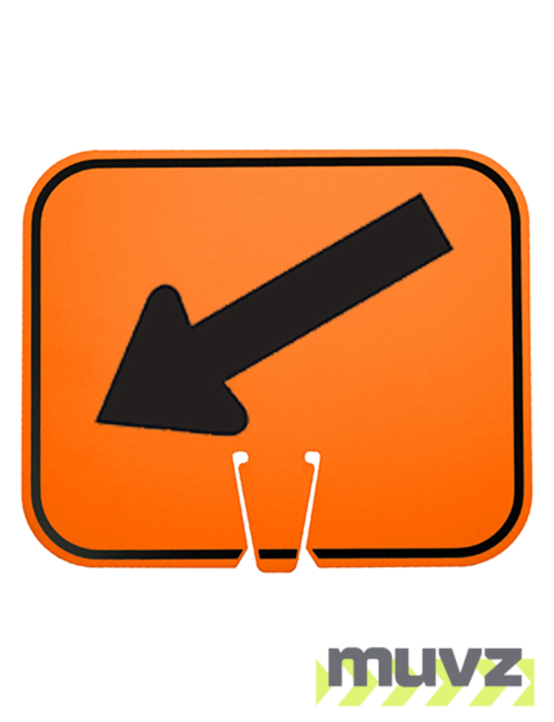 Horizontal, Reflective, Clip-On-Sign