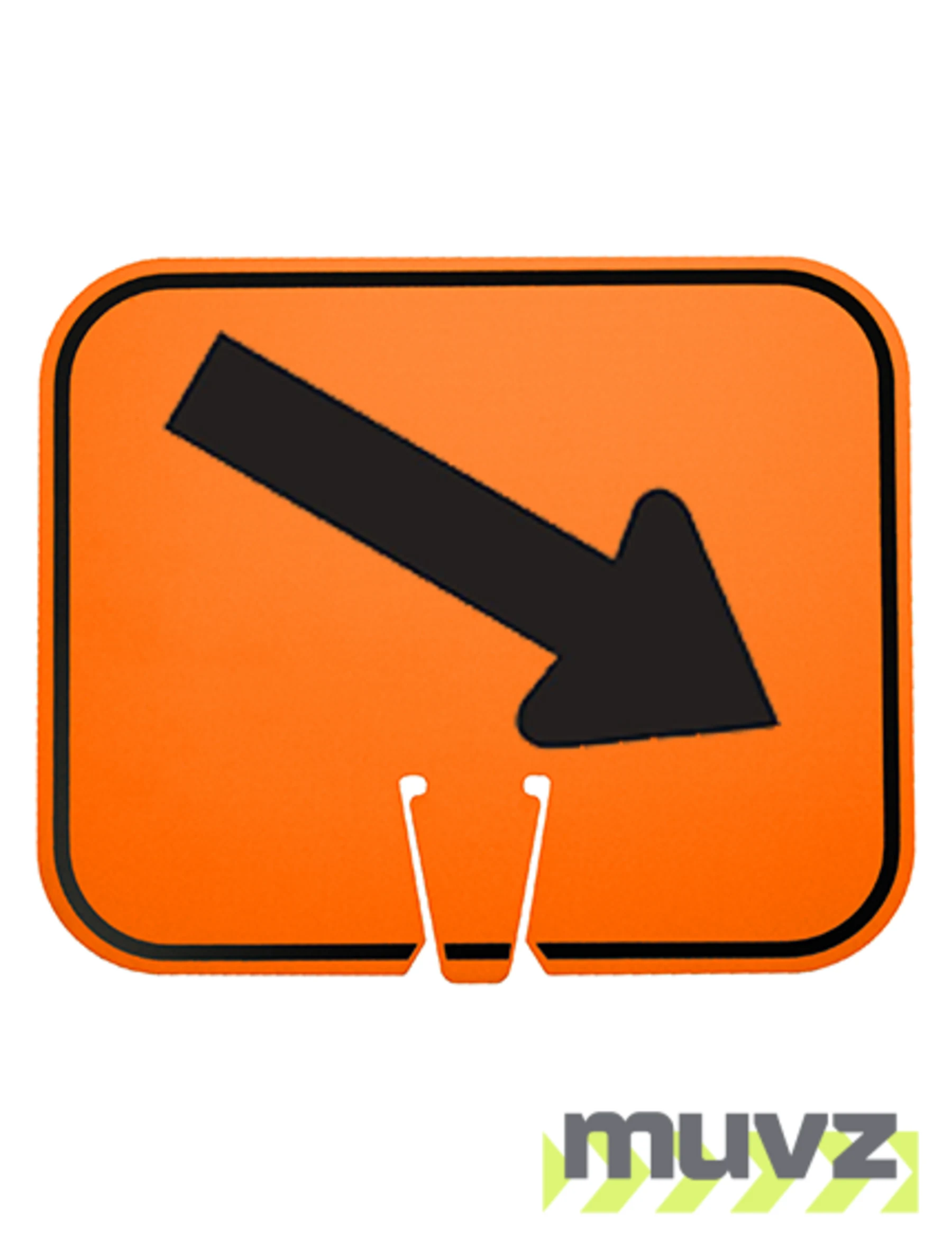 Horizontal, Non-Reflective, Clip-On-Sign