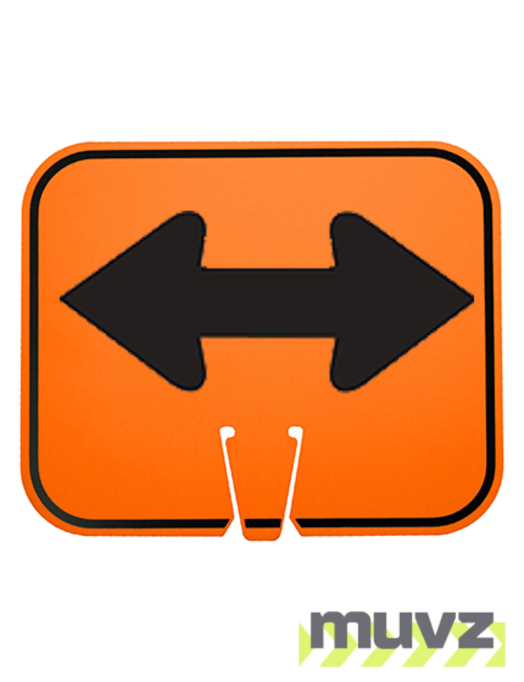 Horizontal, Reflective, Clip-On-Sign