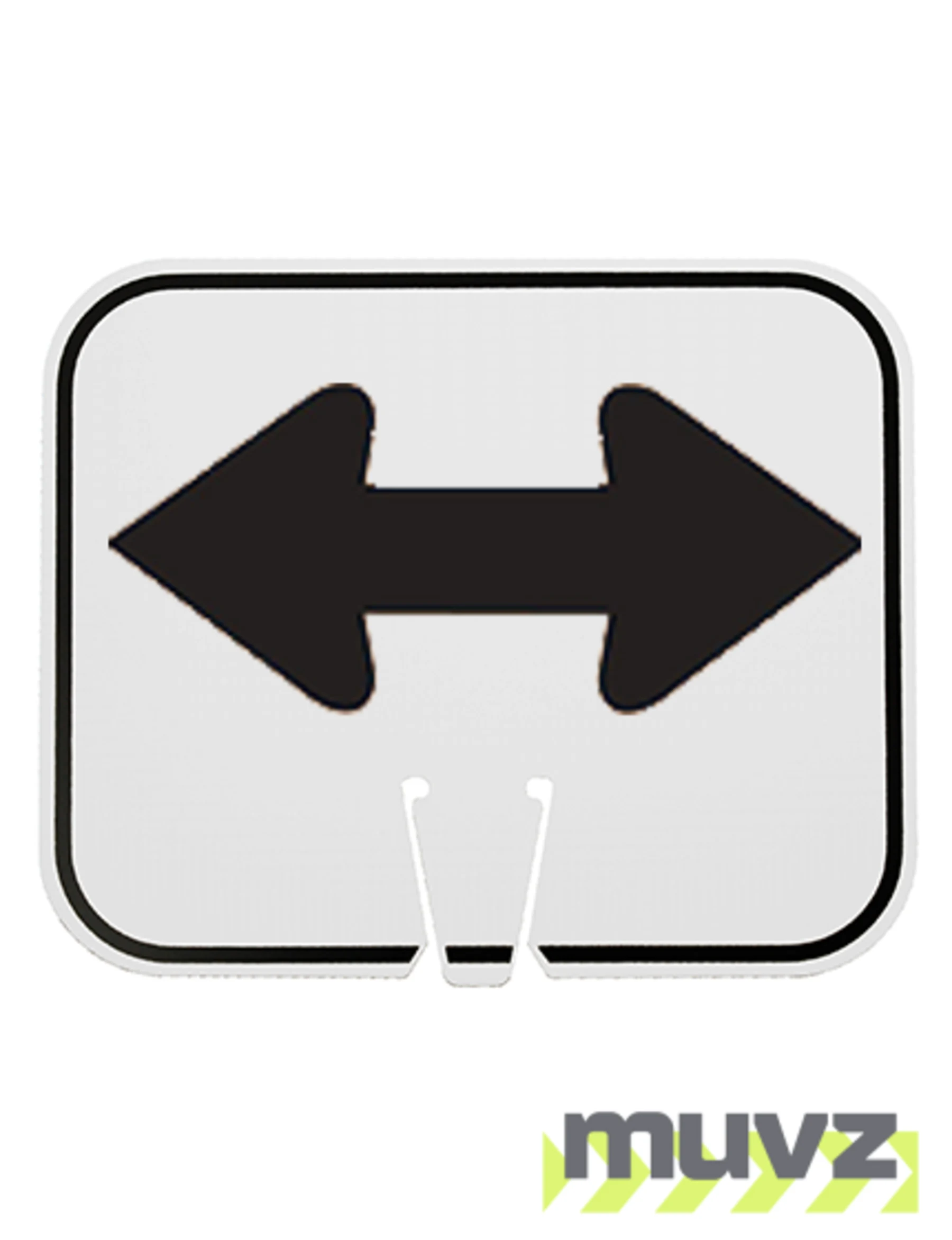 Horizontal, Non-Reflective, Clip-On-Sign