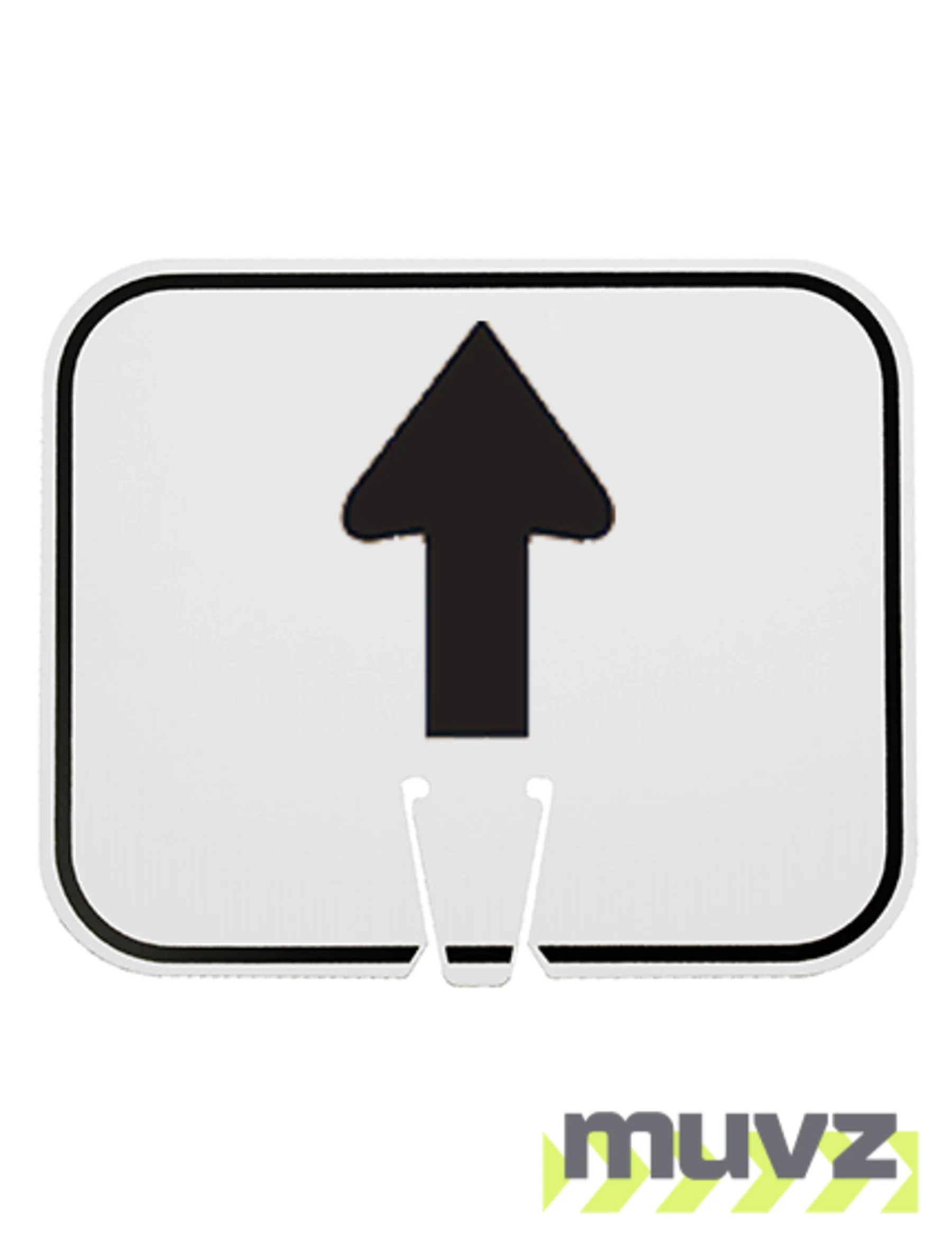 Horizontal, Non-Reflective, Clip-On-Sign