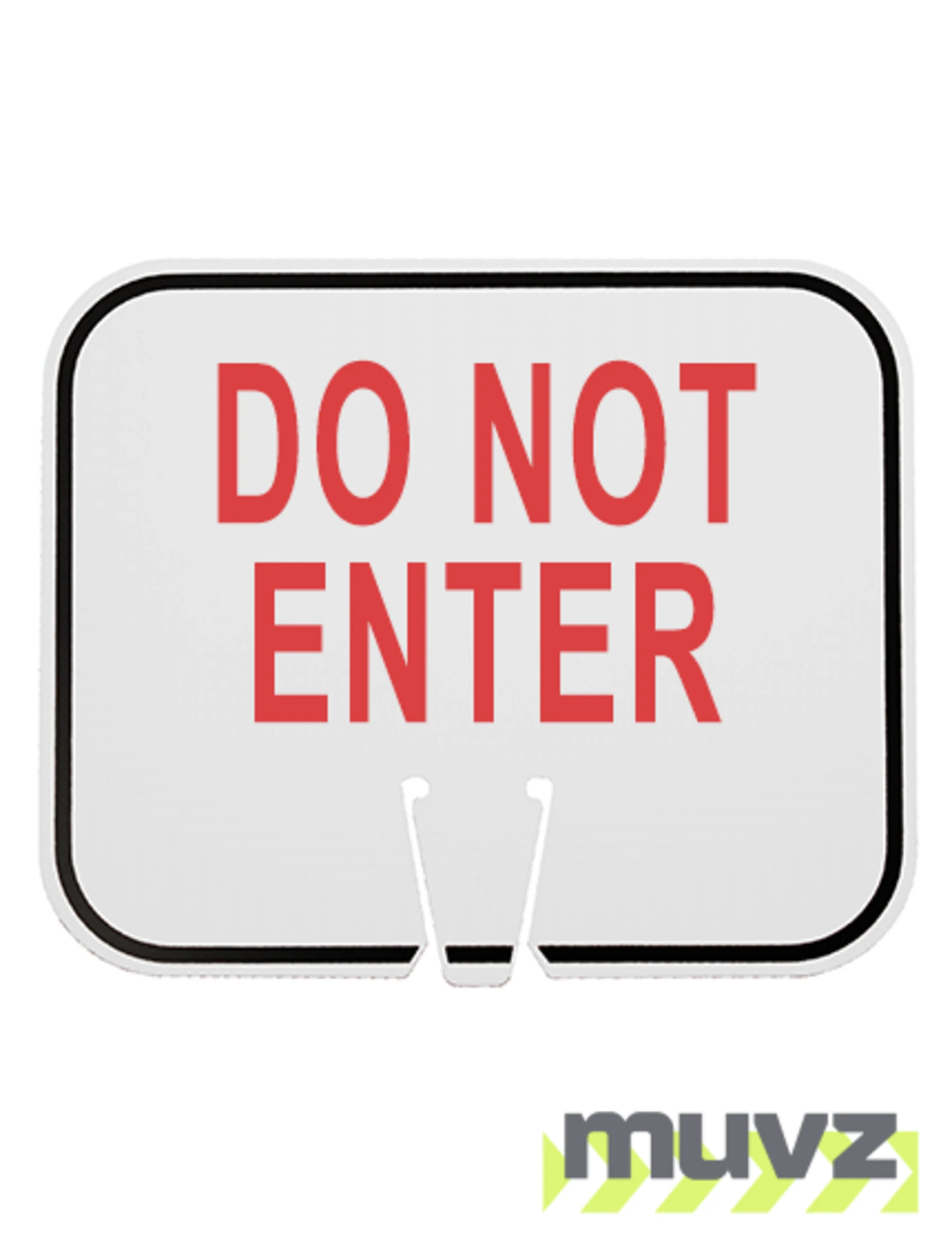 Horizontal, Non-Reflective, Clip-On-Sign