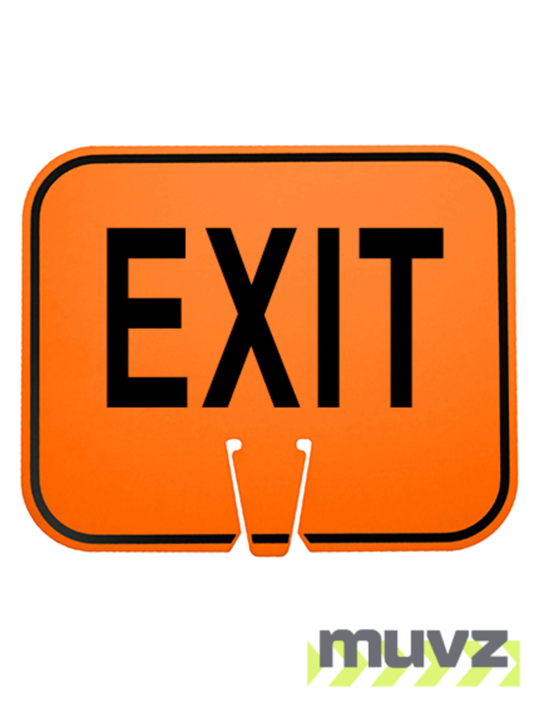 Horizontal, Reflective, Clip-On-Sign