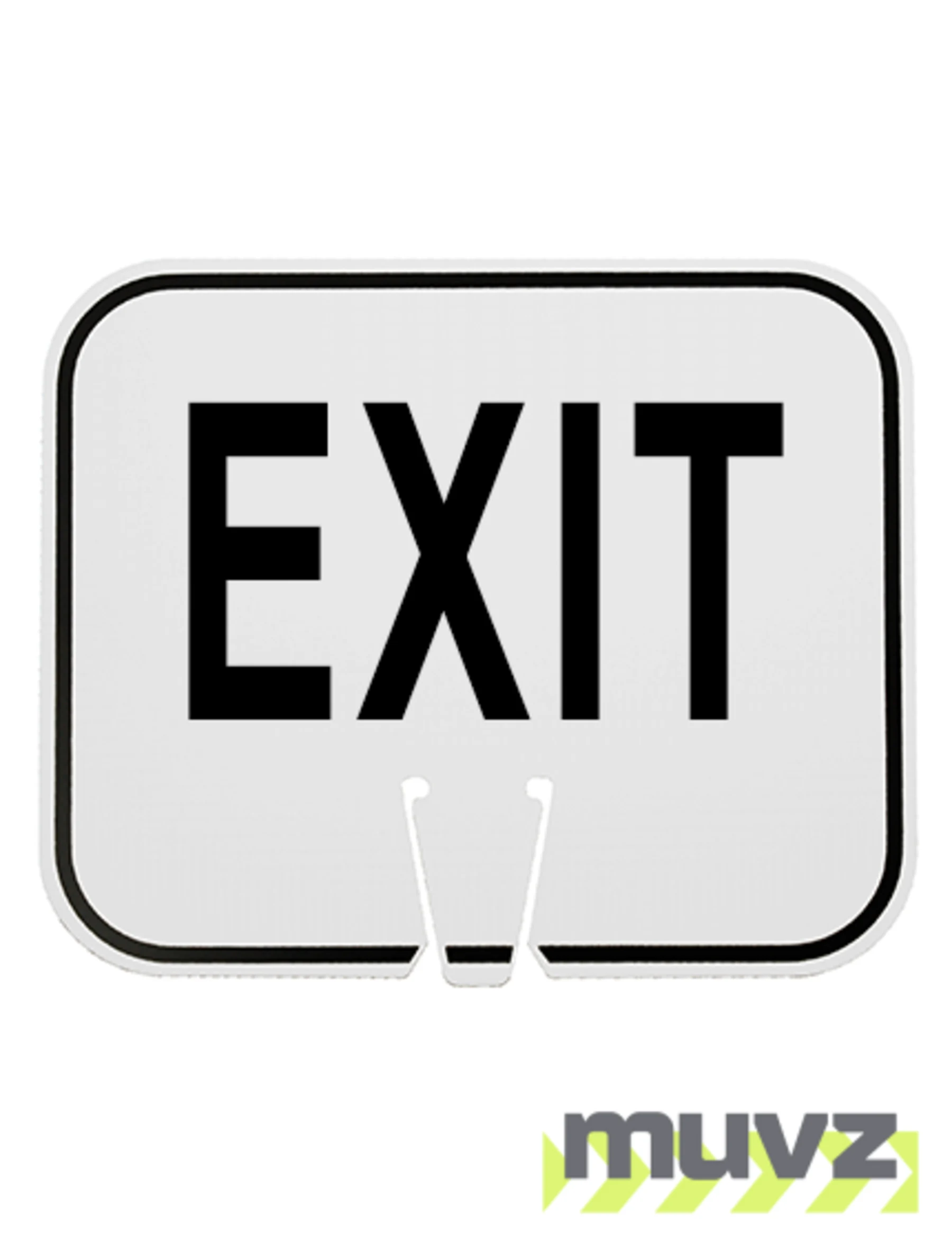 Horizontal, Non-Reflective, Clip-On-Sign