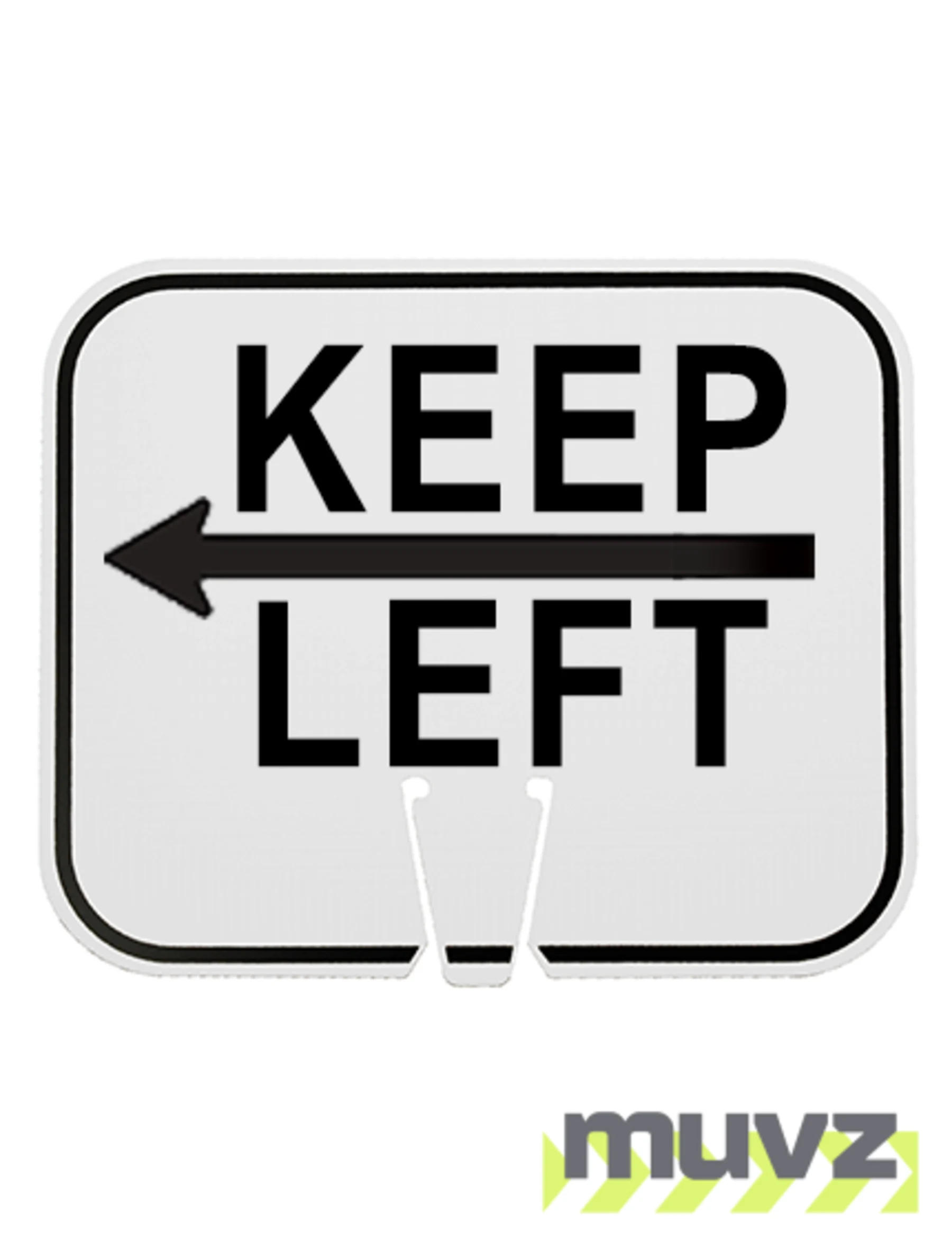 Horizontal, Reflective, Clip-On-Sign