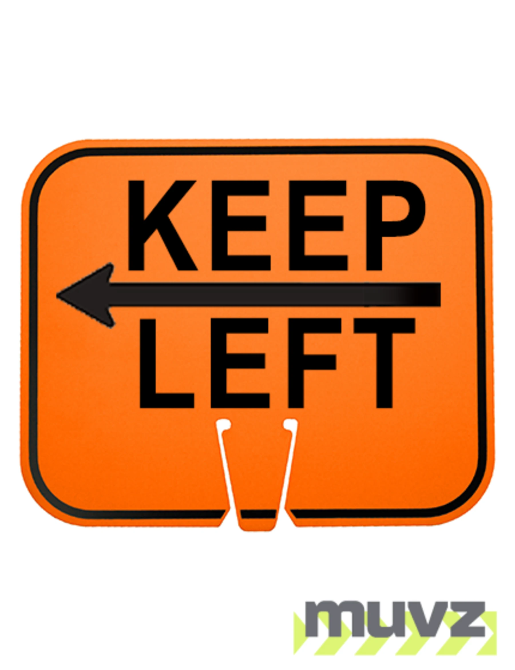Horizontal, Non-Reflective, Clip-On-Sign