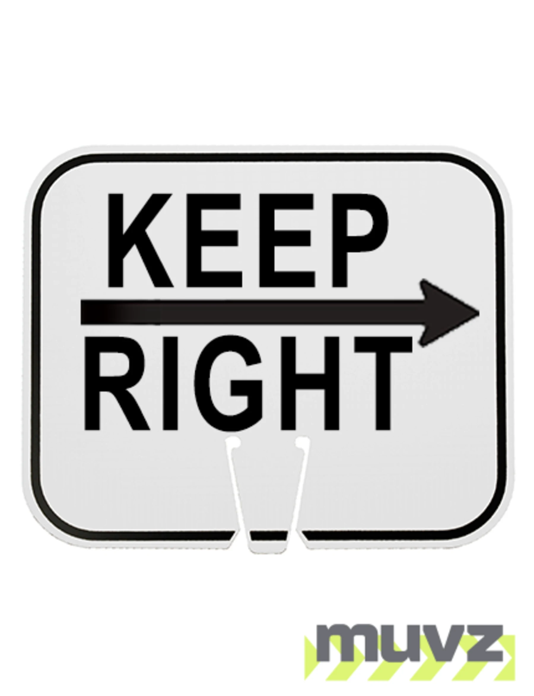 Horizontal, Reflective, Clip-On-Sign