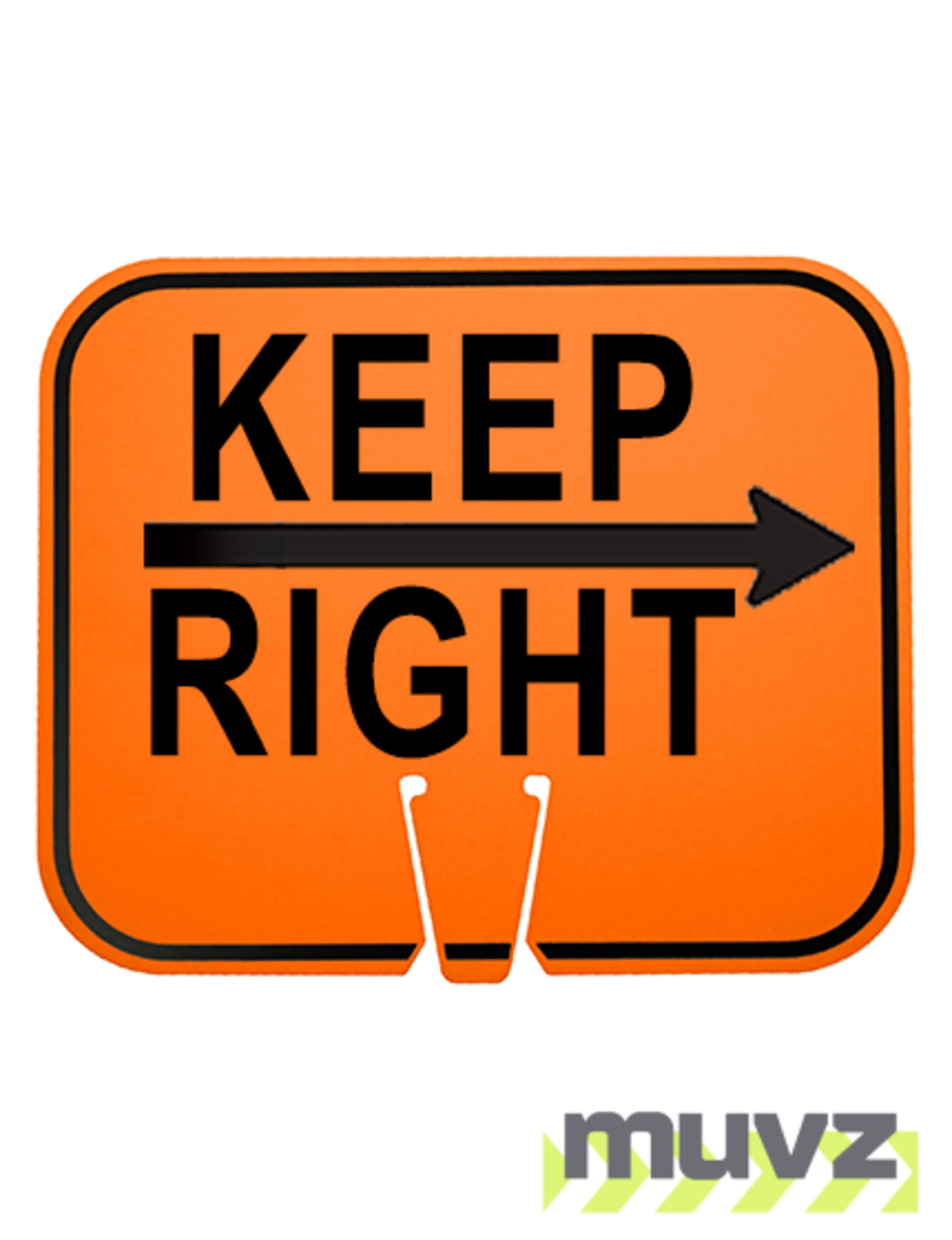 Horizontal, Non-Reflective, Clip-On-Sign