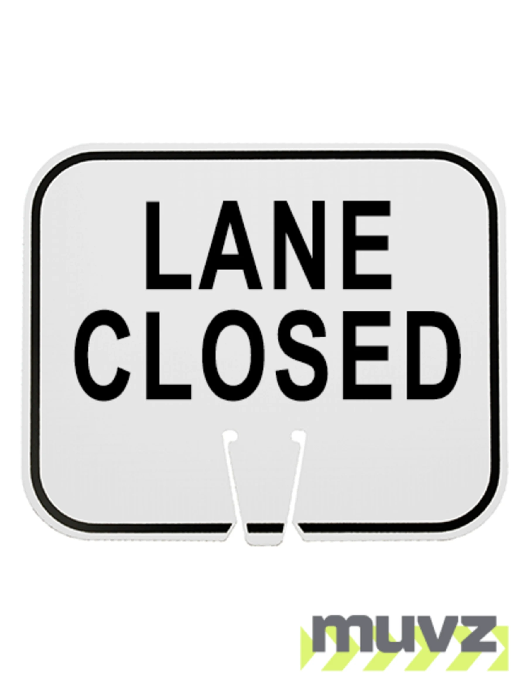 Horizontal, Reflective, Clip-On-Sign